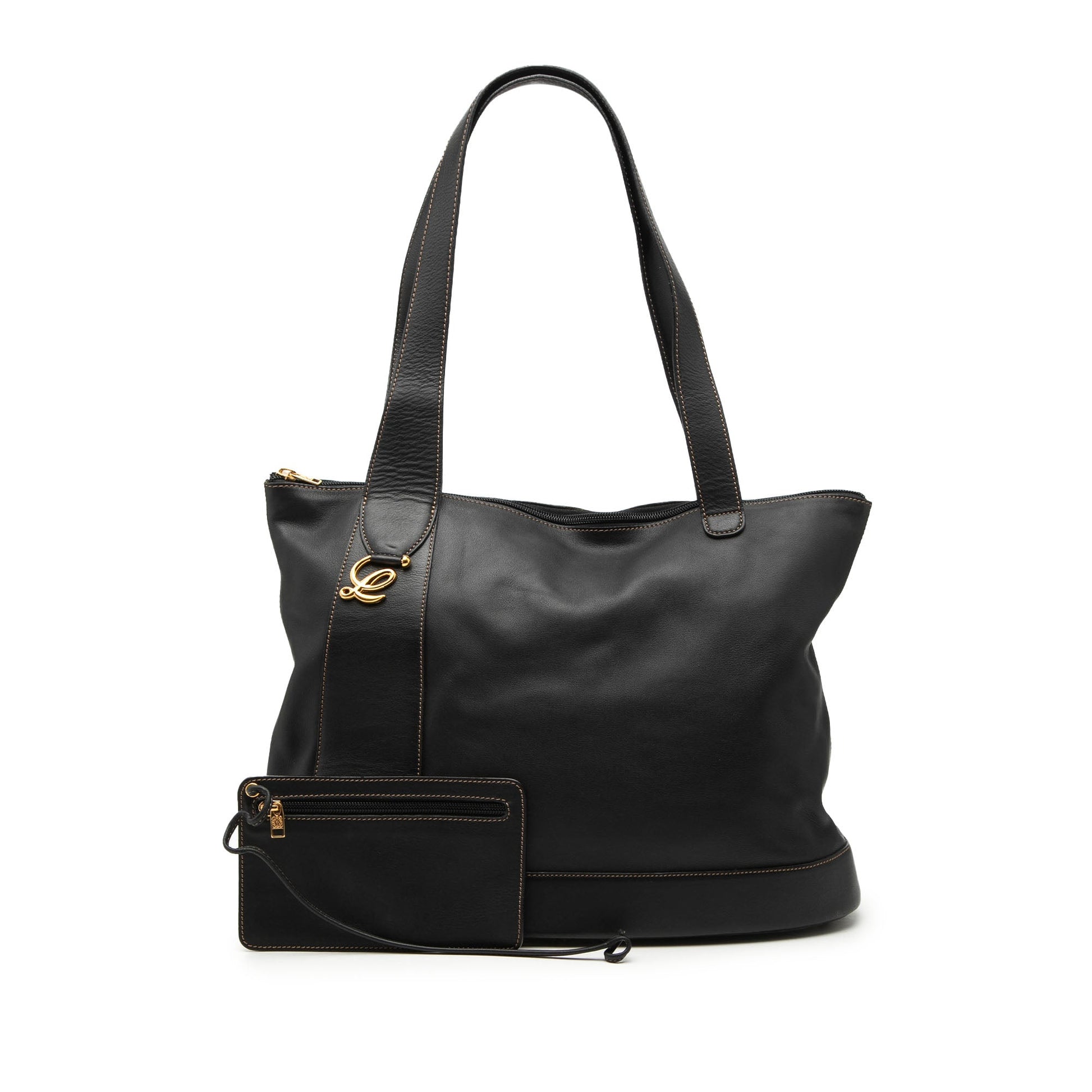LOEWE Leather Anagram Tote