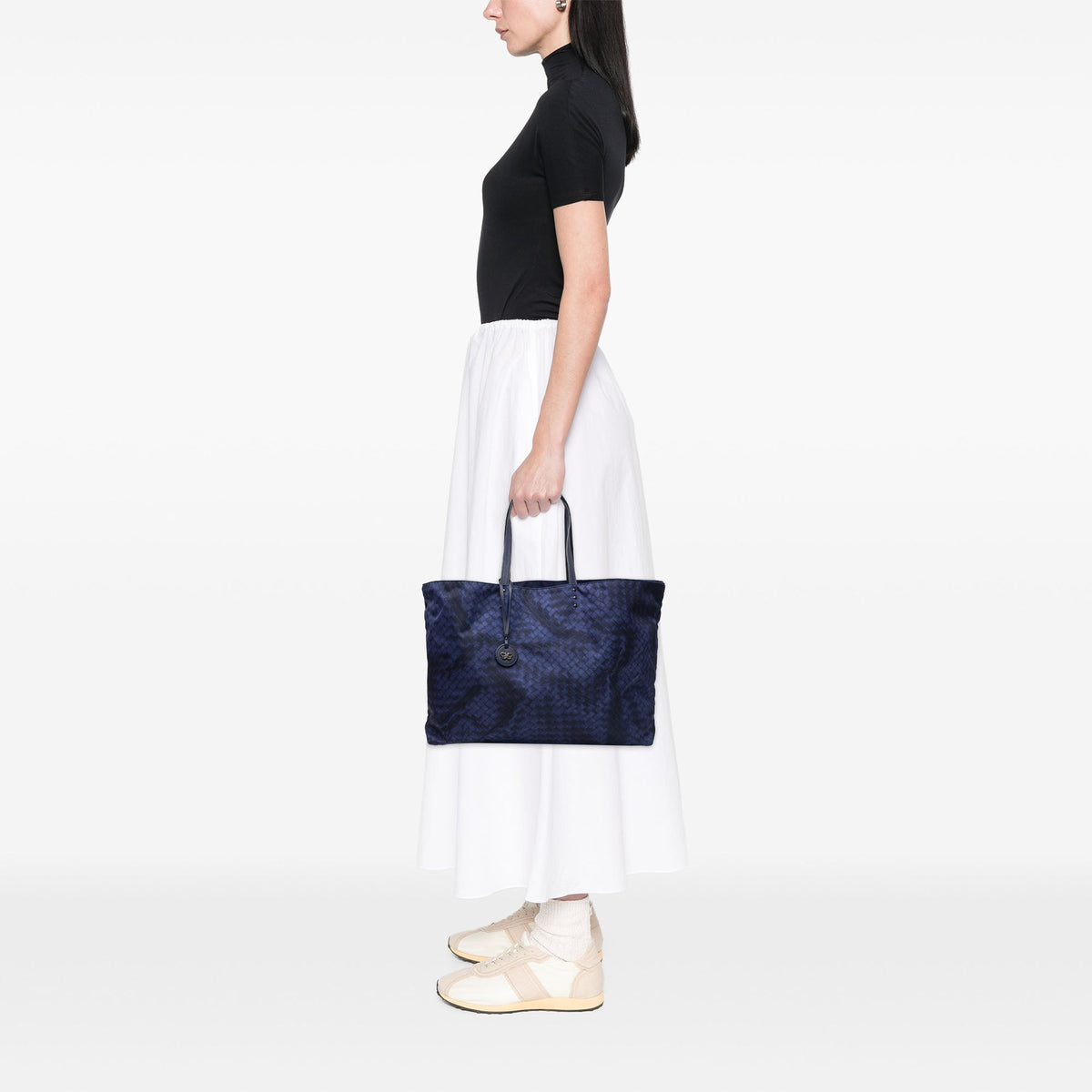 Bottega Veneta Nylon Intrecciolusion Tote