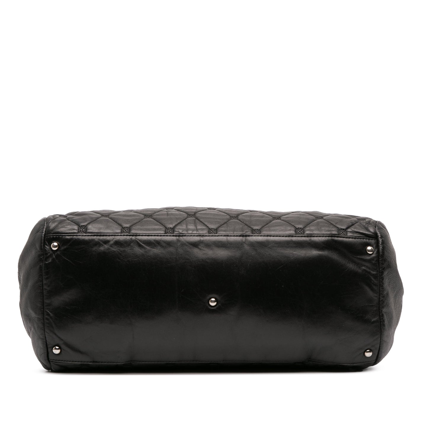 Chanel Quilted Lambskin Hidden Chain Bowler Bag