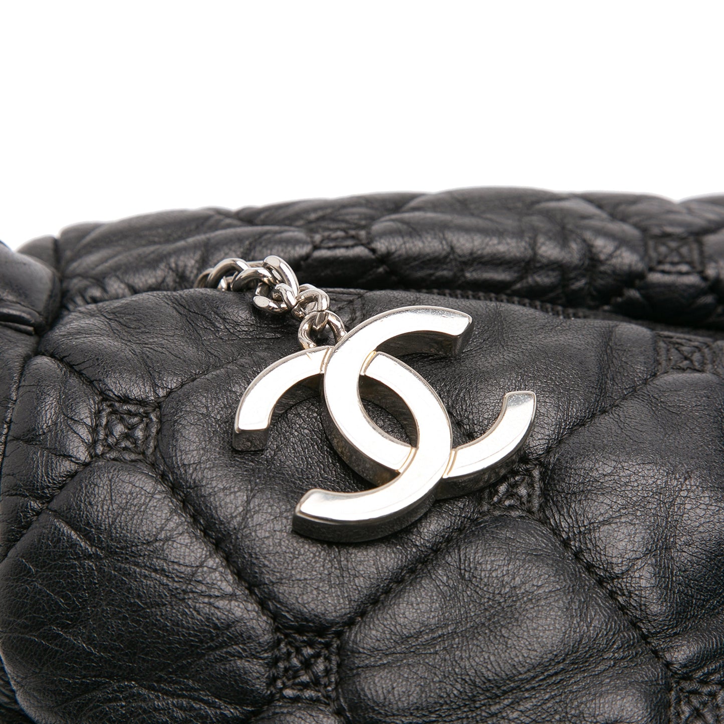Chanel Quilted Lambskin Hidden Chain Bowler Bag