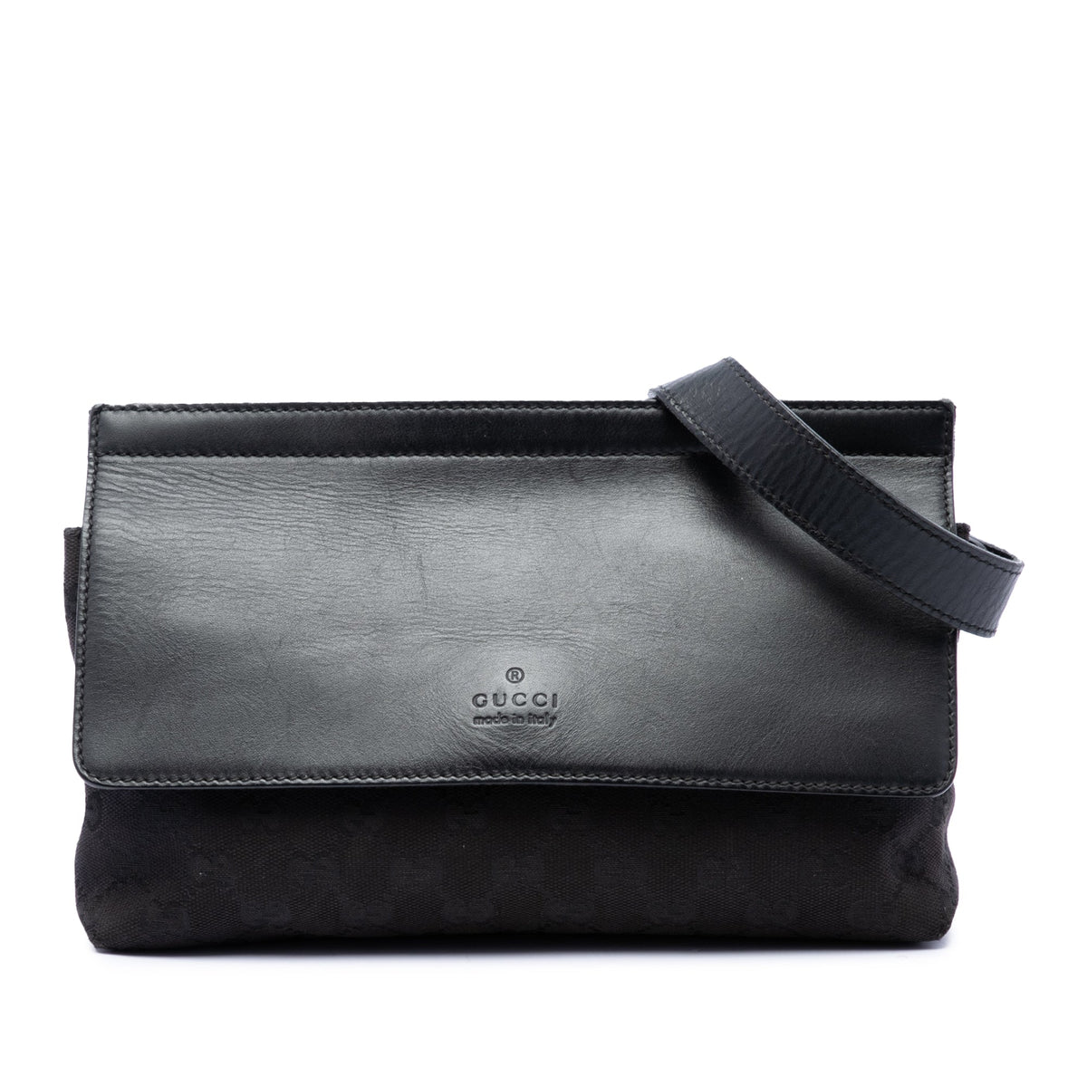 Gucci GG Canvas and Leather Web Belt Bag