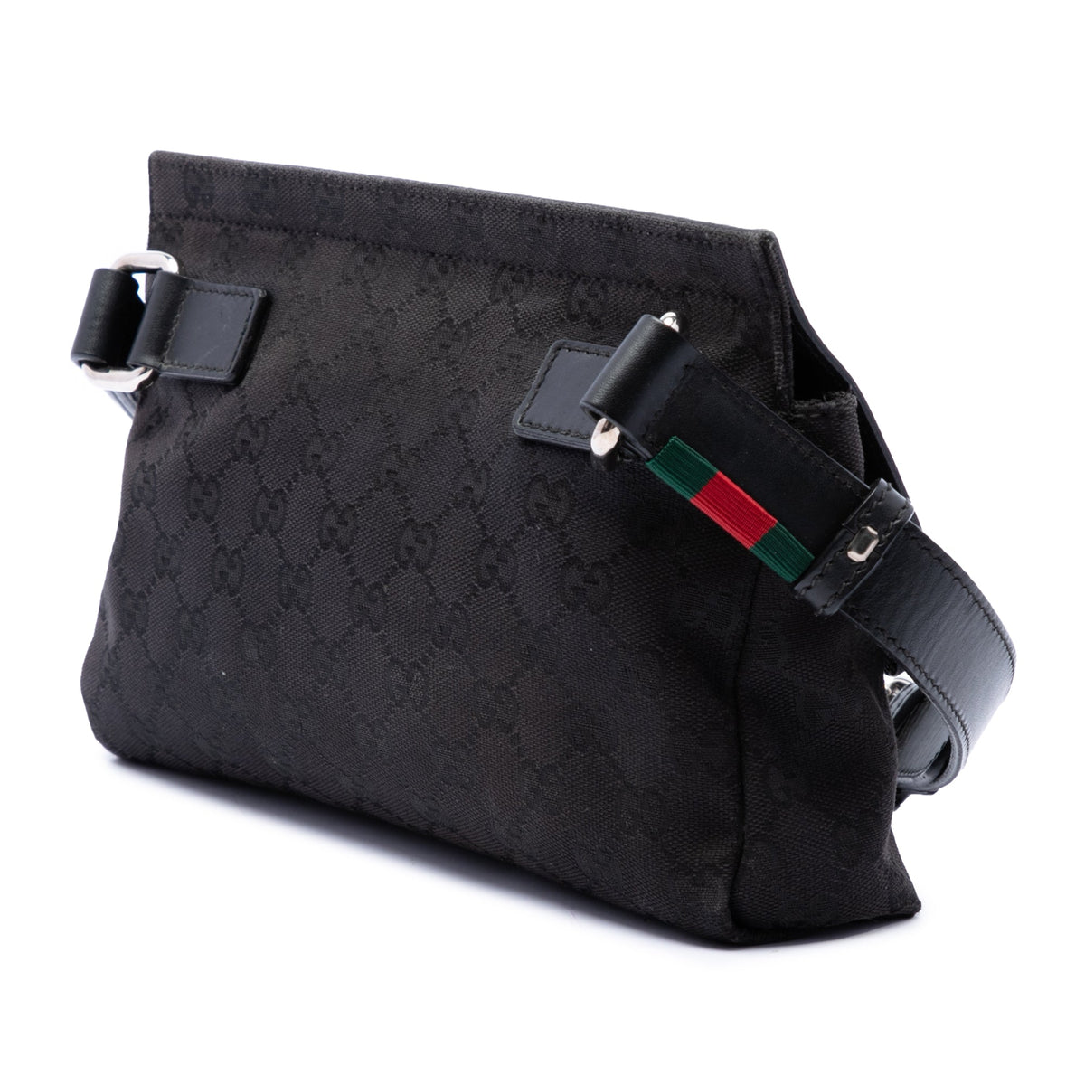 Gucci GG Canvas and Leather Web Belt Bag