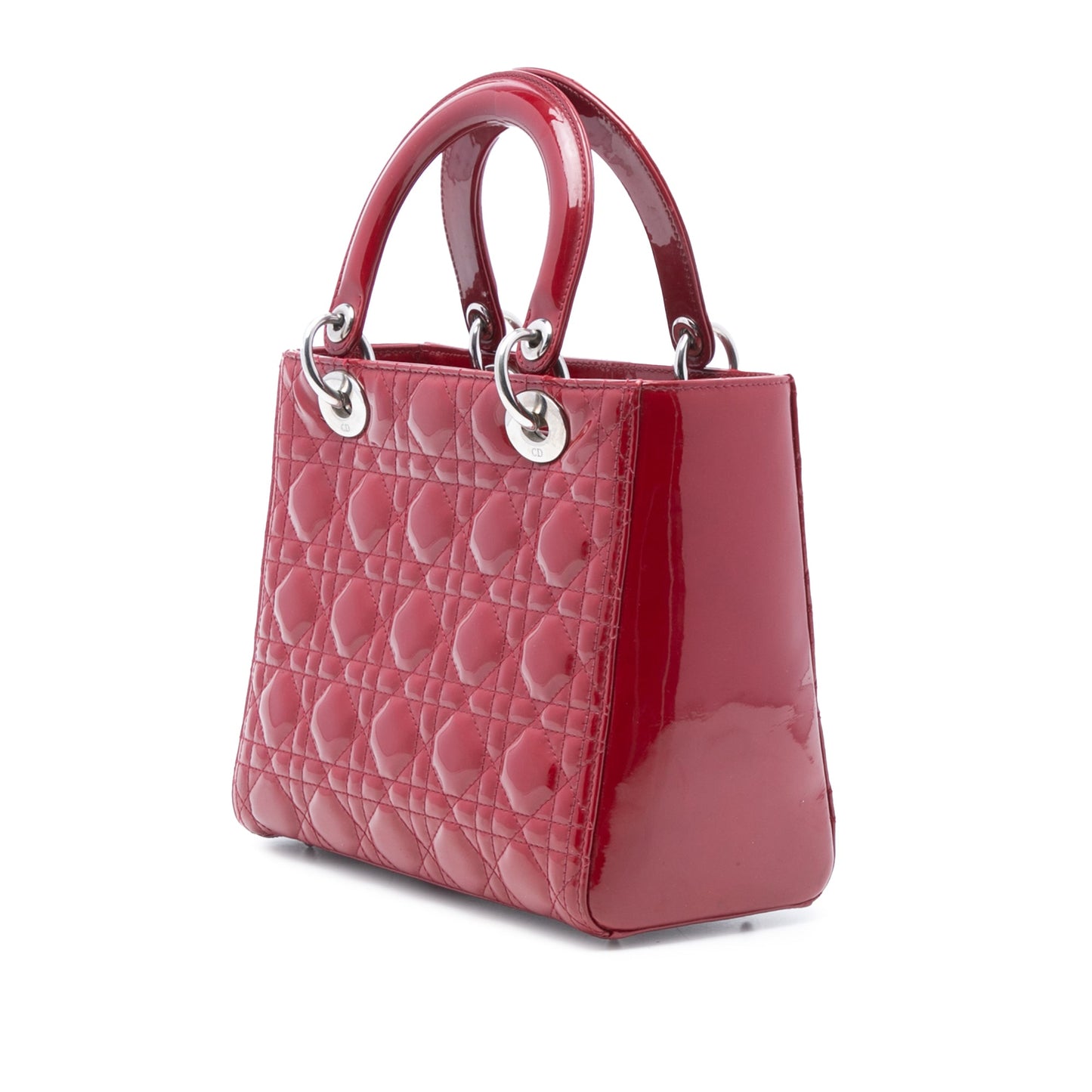 Dior Medium Patent Cannage Lady Dior