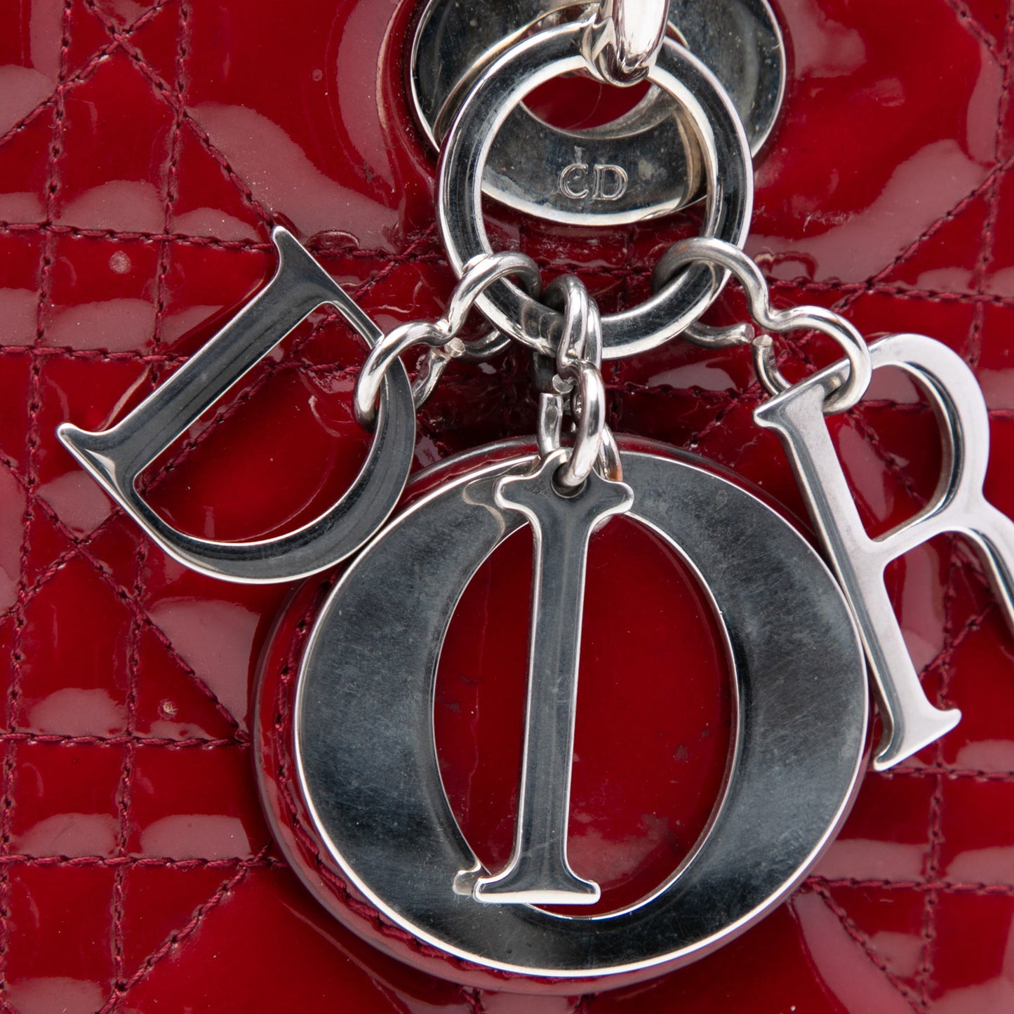 Dior Medium Patent Cannage Lady Dior