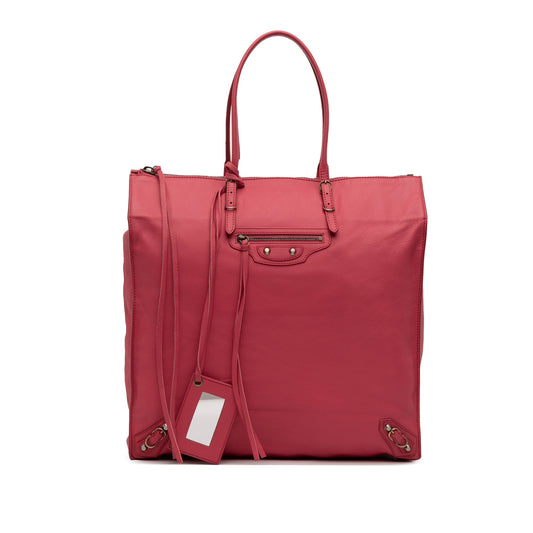 Balenciaga Leather Papier Ledger Tote