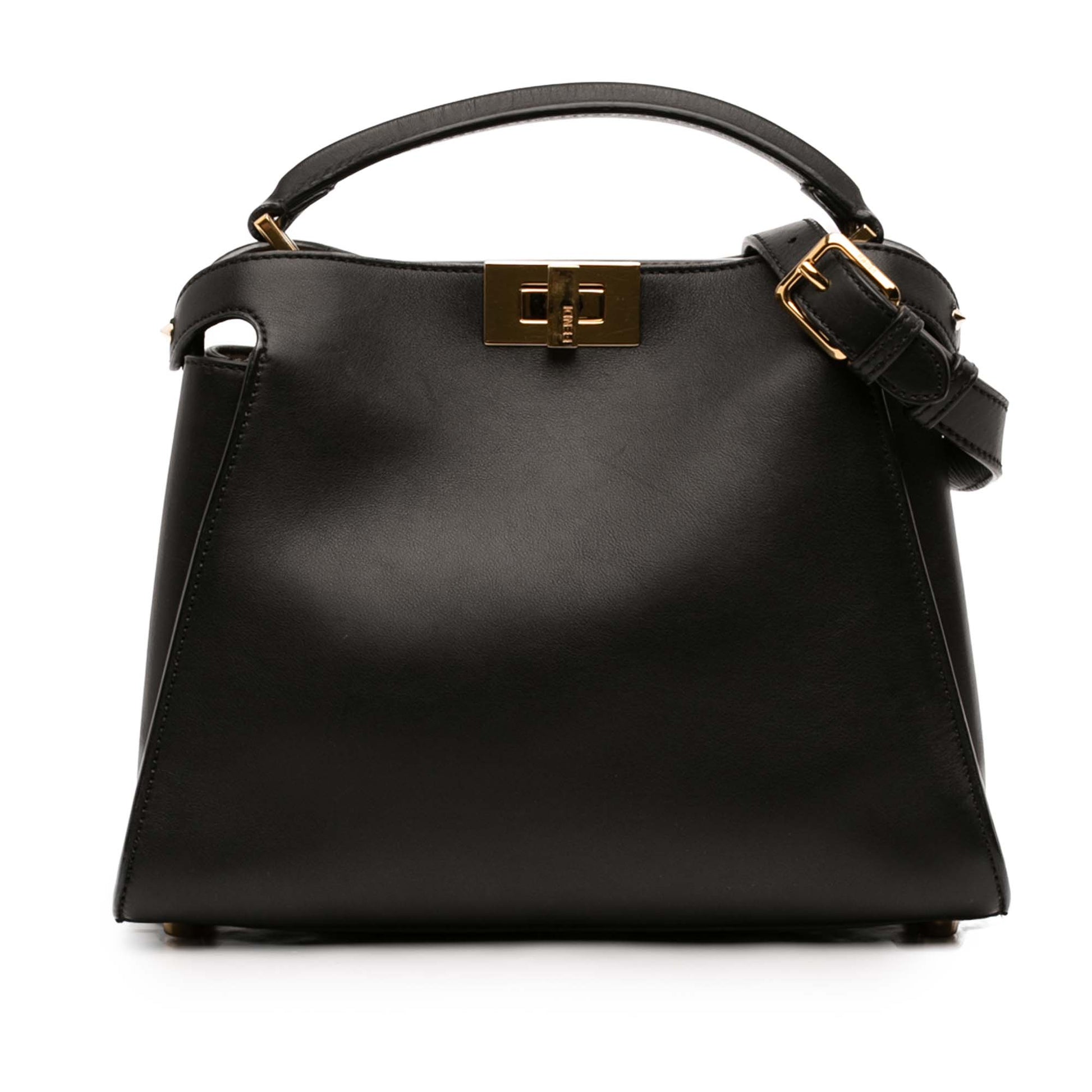 Fendi Medium Leather Peekaboo Iconic Essentially Satchel
