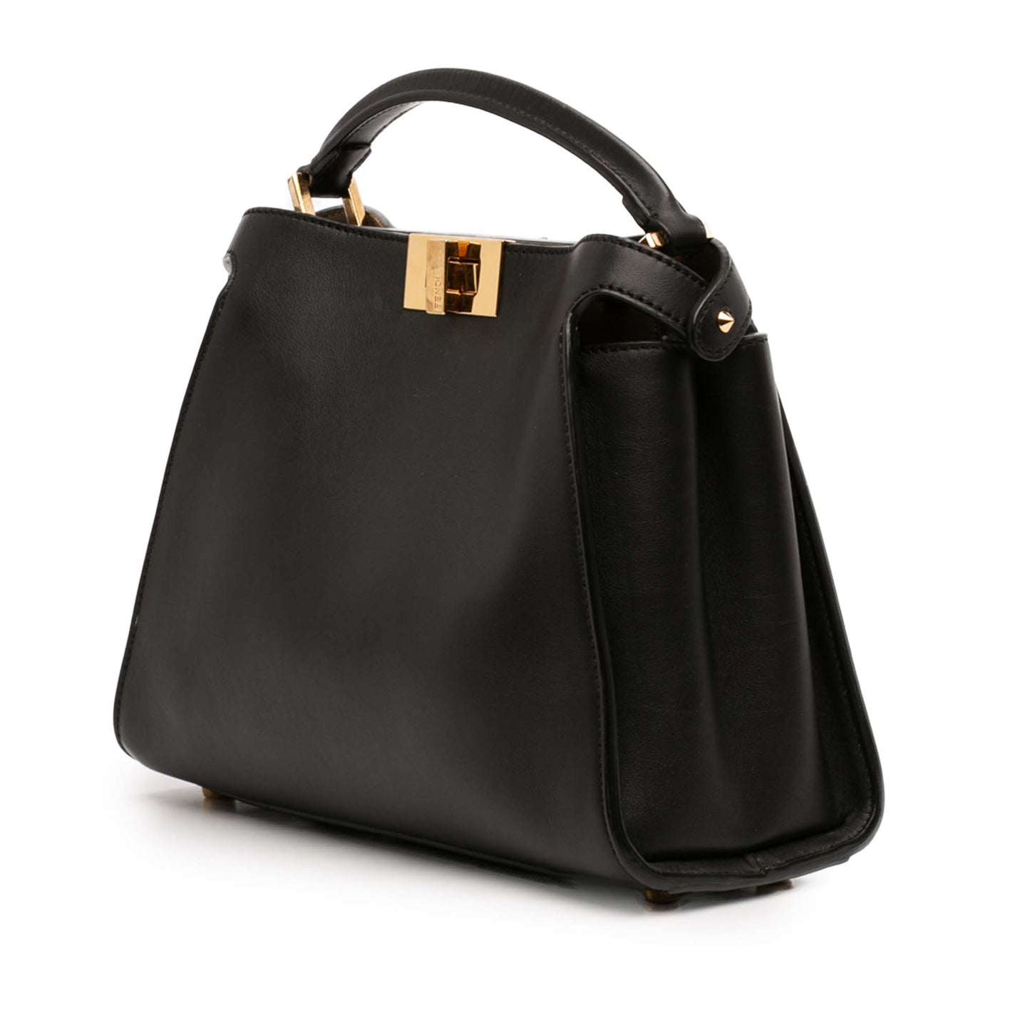 Fendi Medium Leather Peekaboo Iconic Essentially Satchel
