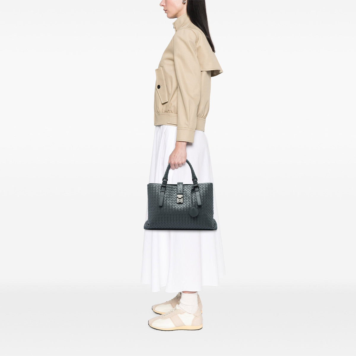 Bottega Veneta Medium Nappa Intrecciato Roma Tote