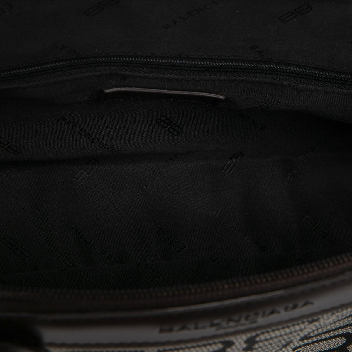 Balenciaga BB Monogram Shoulder Bag — Gray