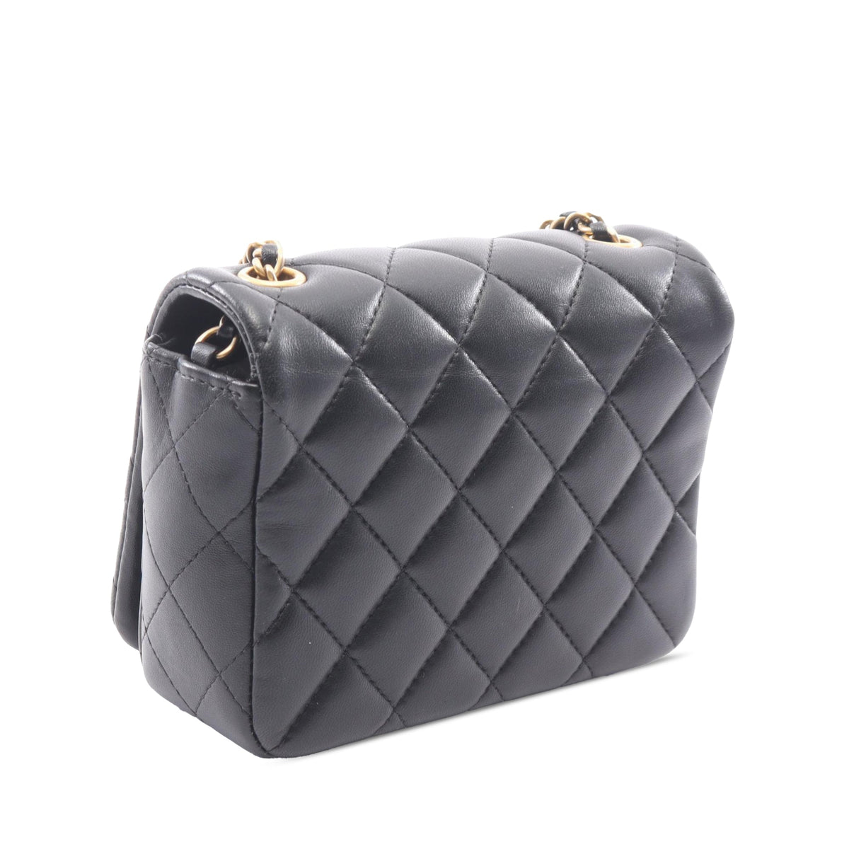 Chanel Mini Quilted Lambskin CC Crystal Full Flap