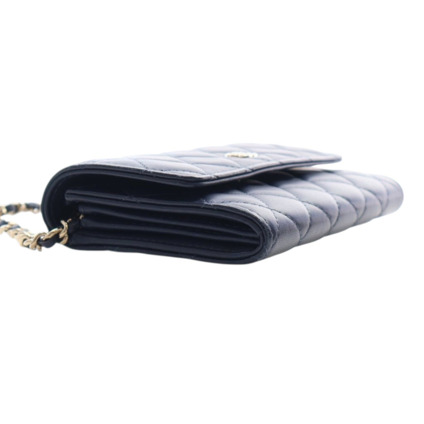 Chanel Mini CC Quilted Lambskin Pearl Wallet On Chain