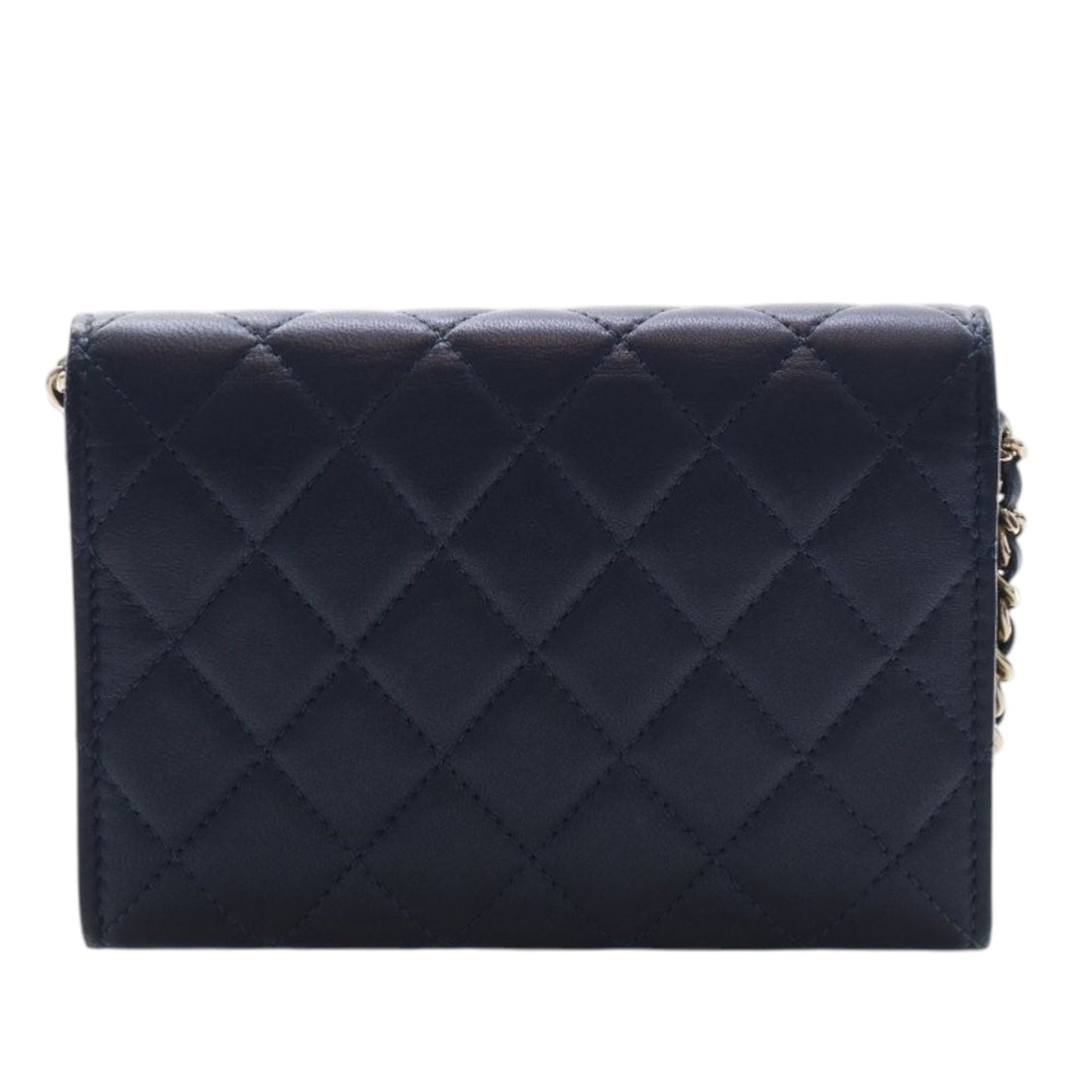 Chanel Mini CC Quilted Lambskin Pearl Wallet On Chain