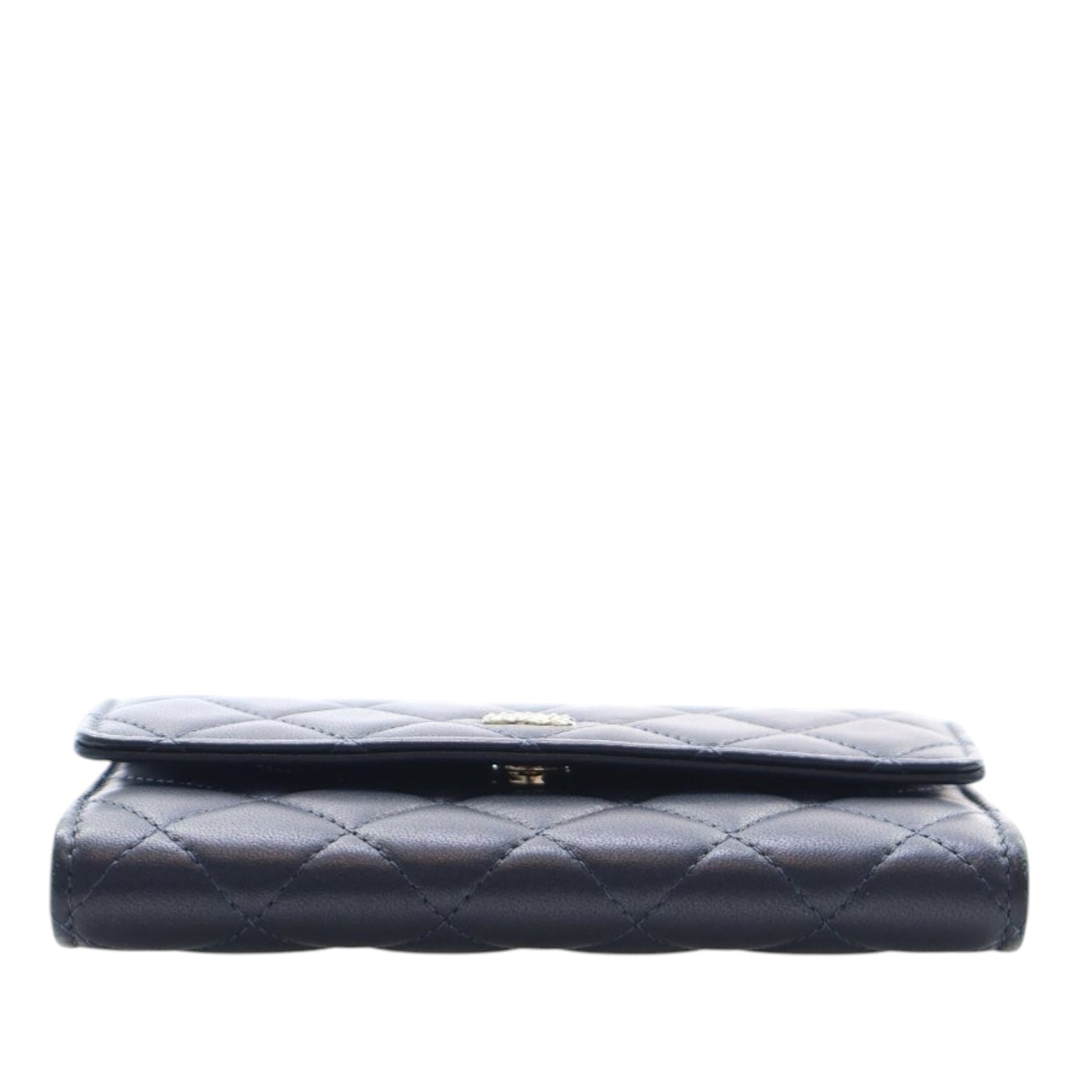 Chanel Mini CC Quilted Lambskin Pearl Wallet On Chain