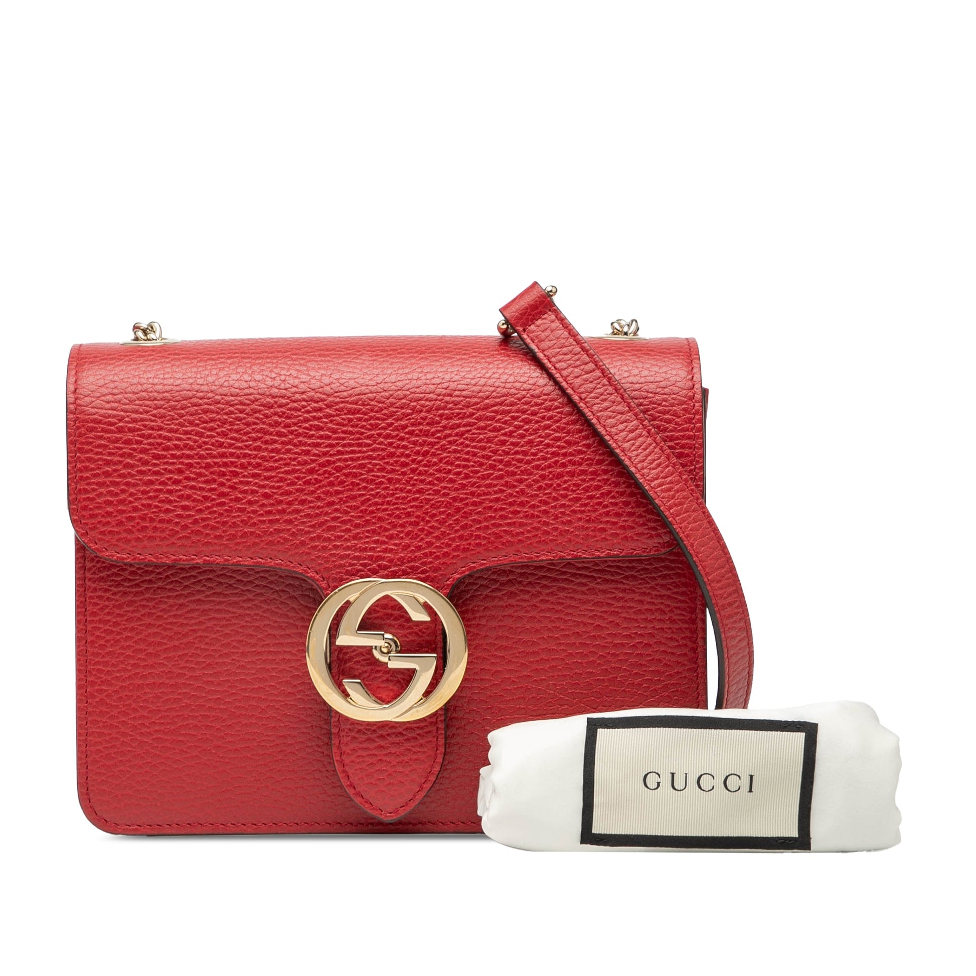 Gucci Small Dollar Calfskin Interlocking G Crossbody