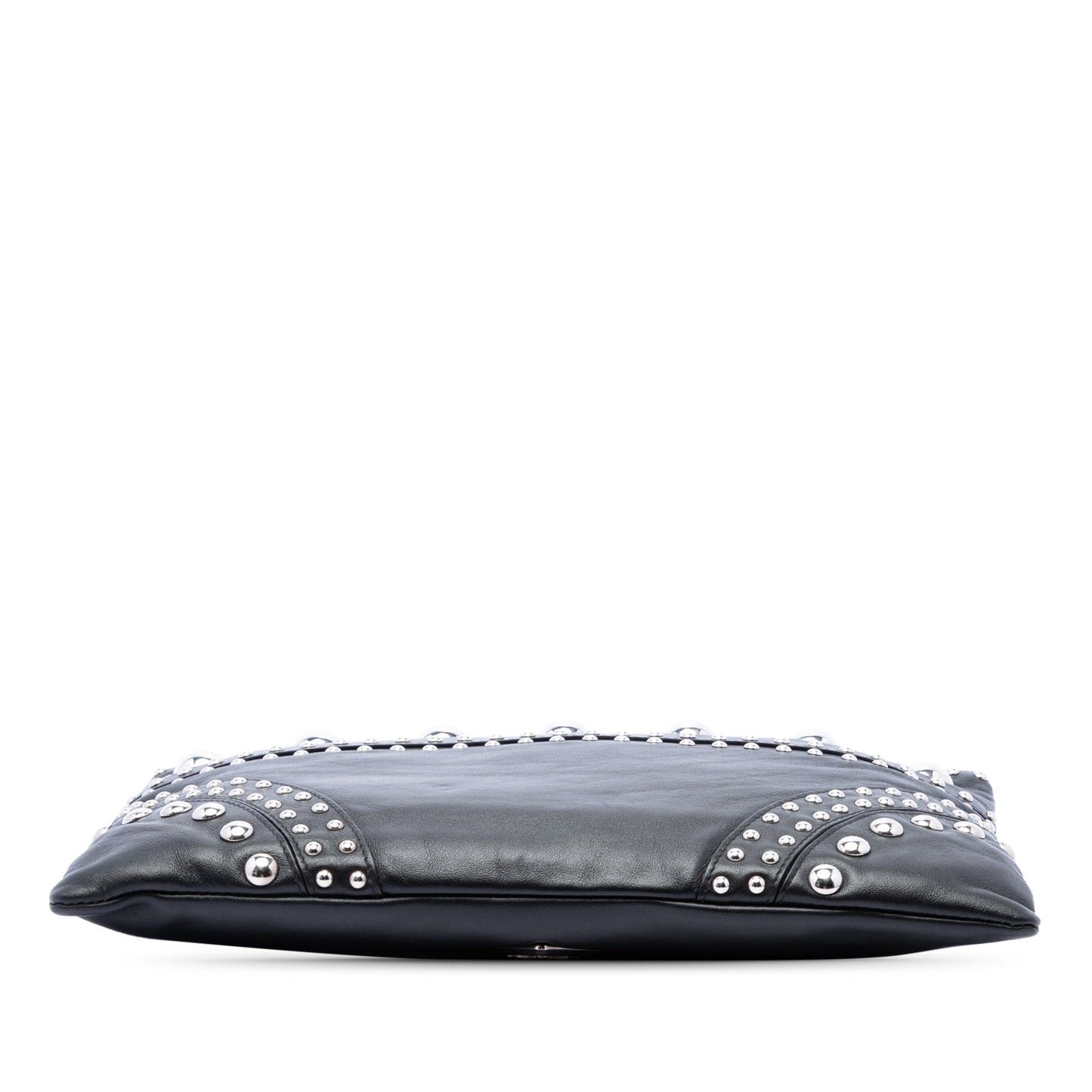 Prada Studded Calfskin Clutch