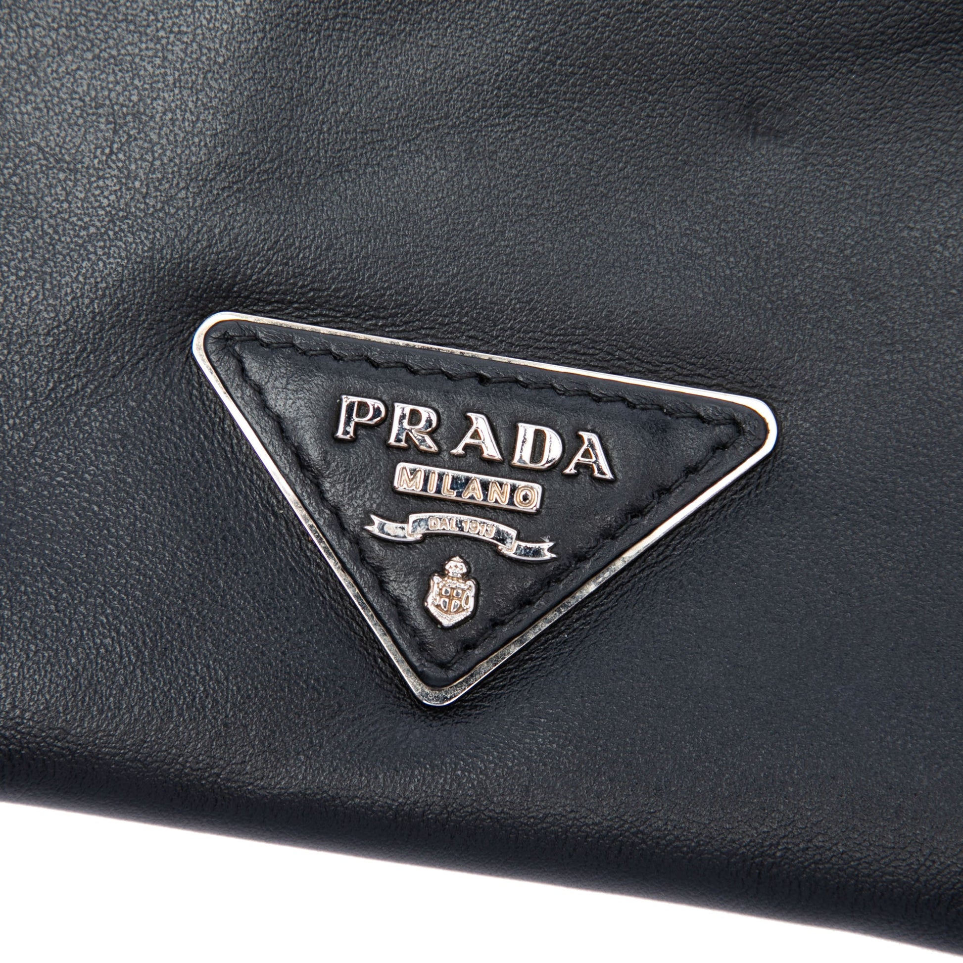 Prada Studded Calfskin Clutch