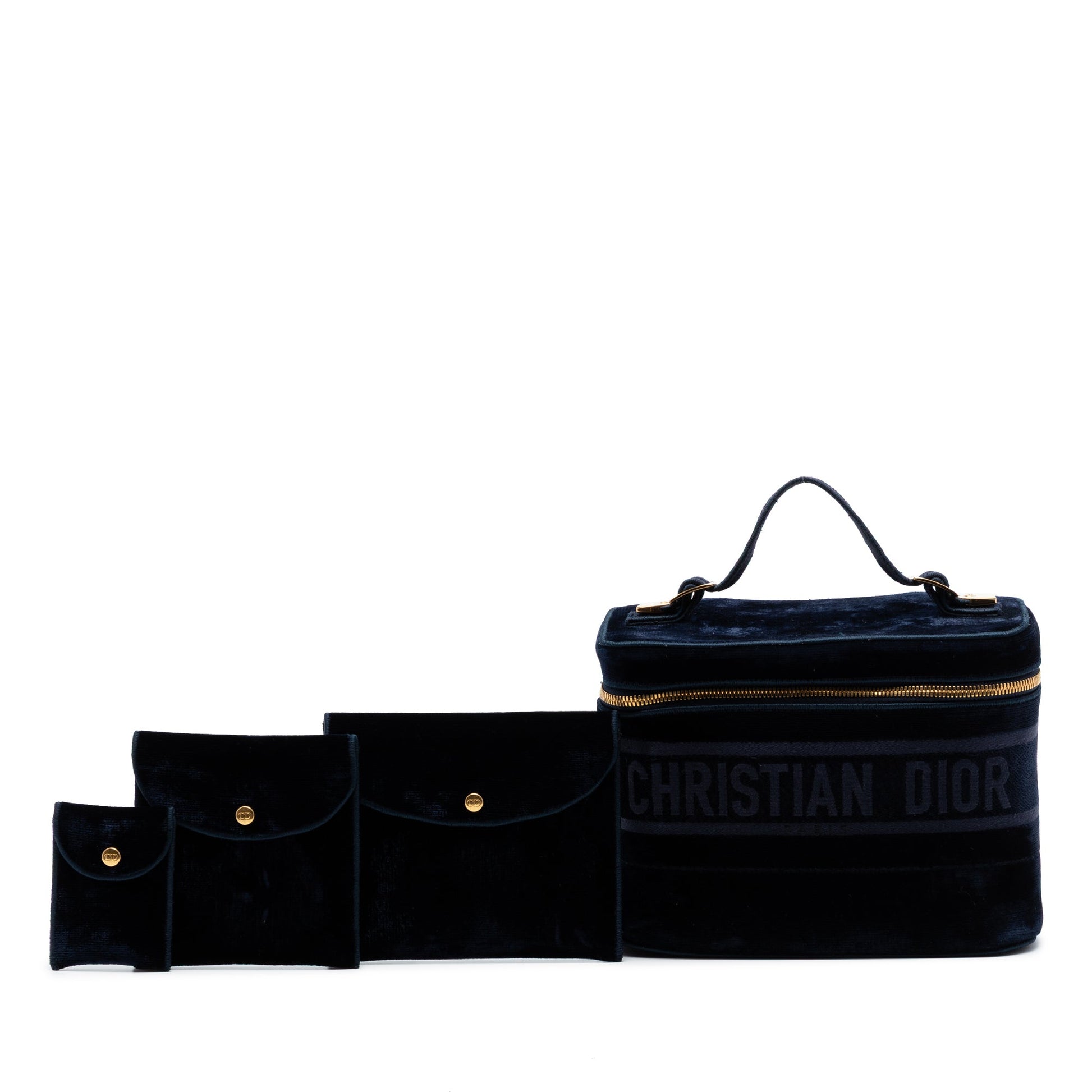 Dior Embroidered Velvet Diortravel Vanity Case
