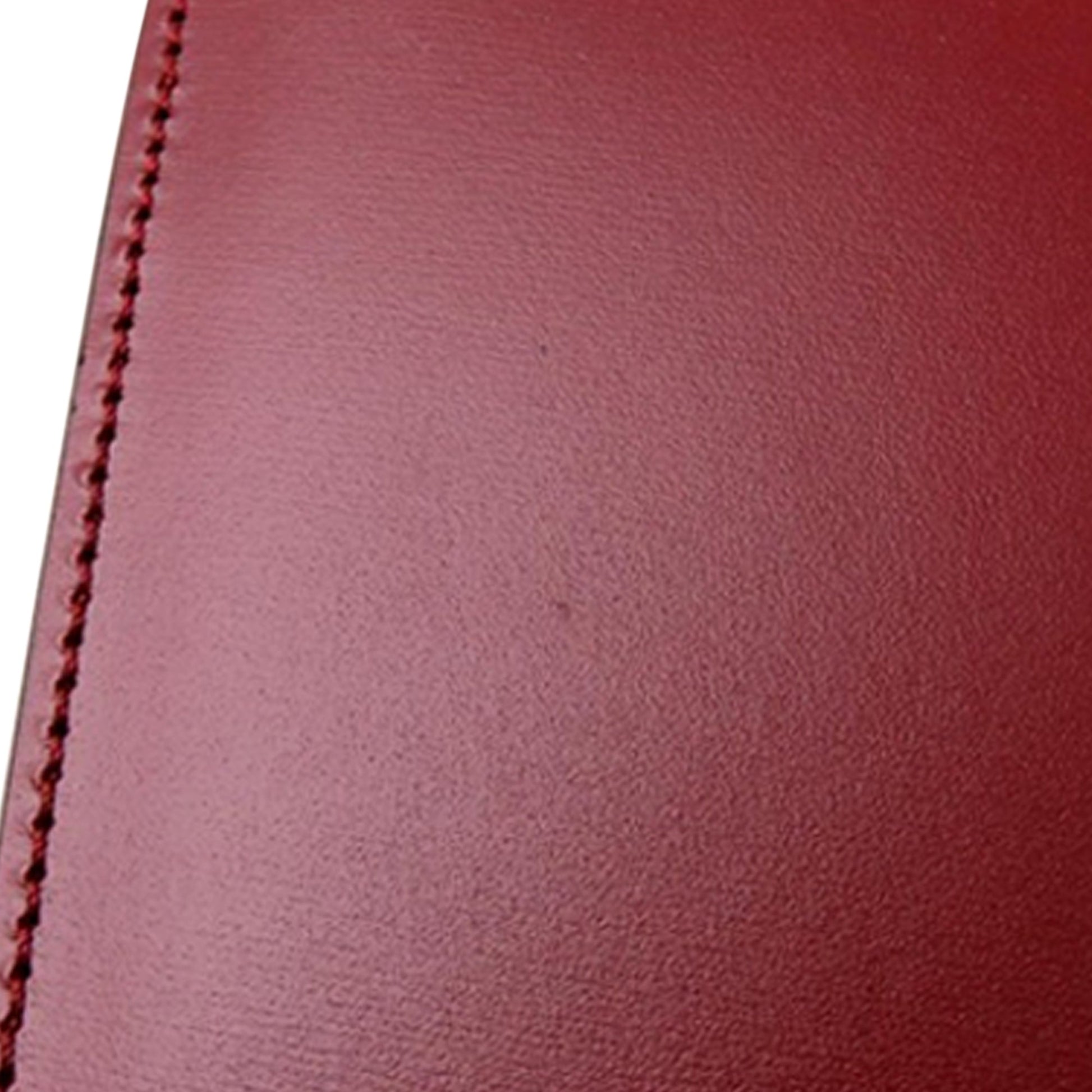 Celine Leather Double Flap Top Handle Bag