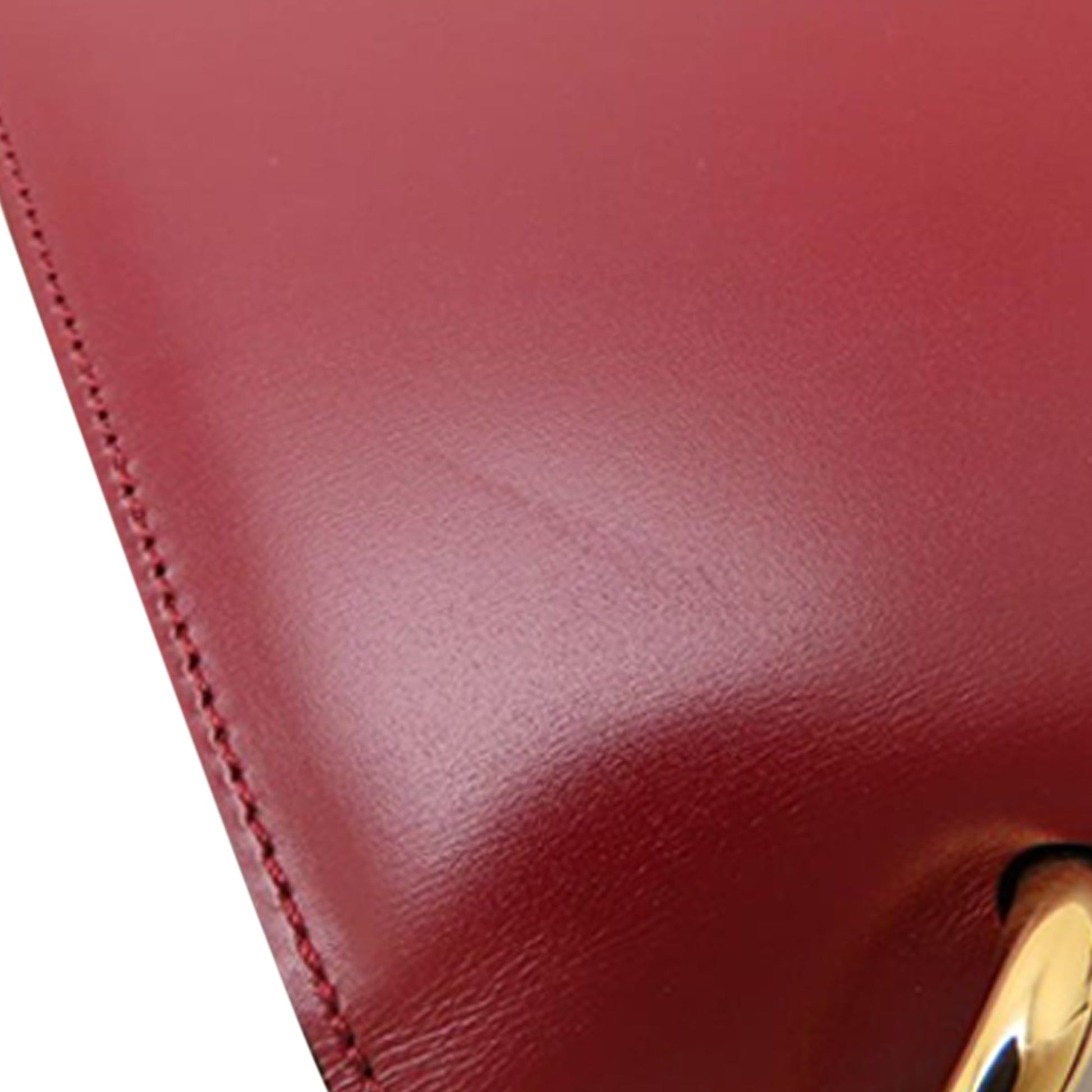Celine Leather Double Flap Top Handle Bag