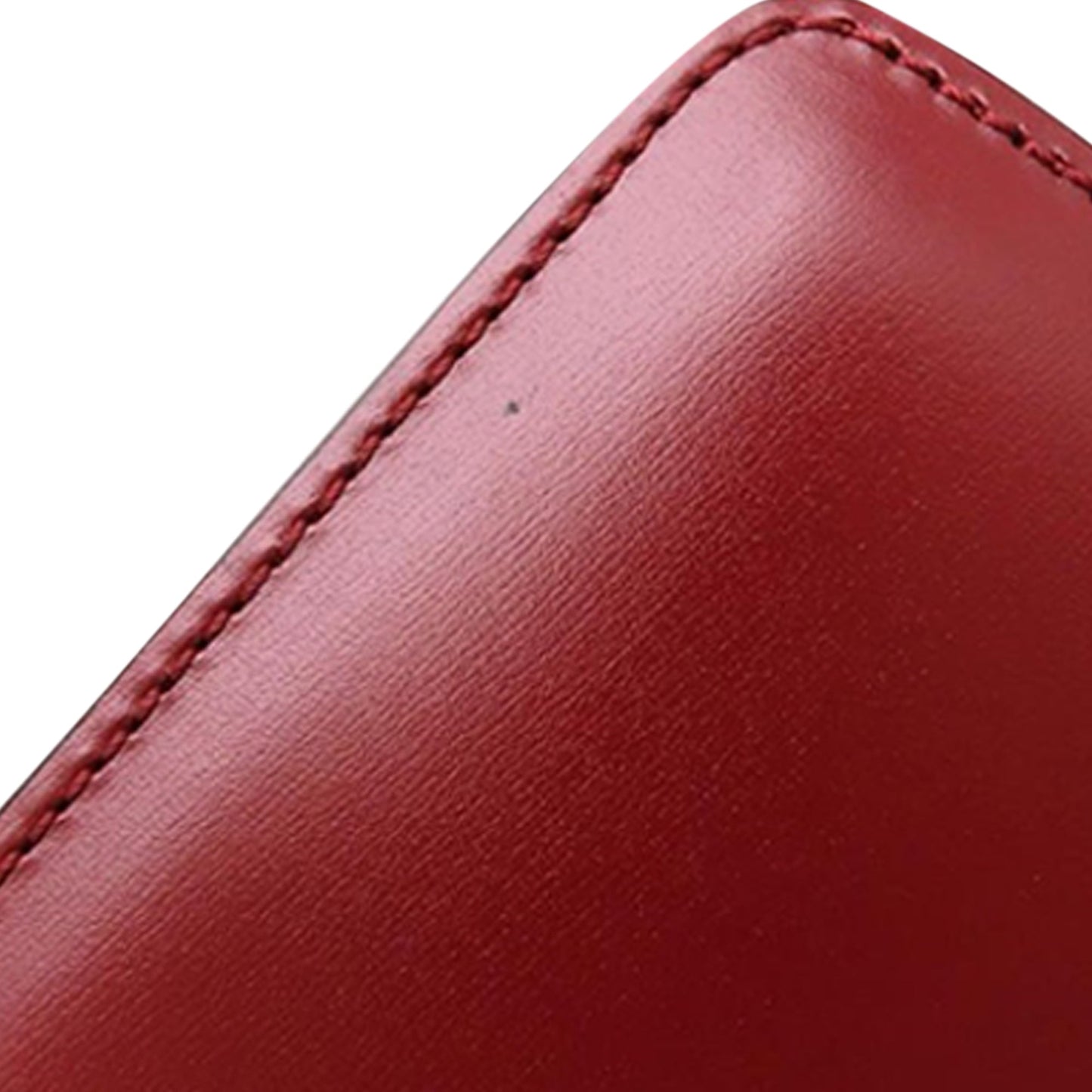 Celine Leather Double Flap Top Handle Bag