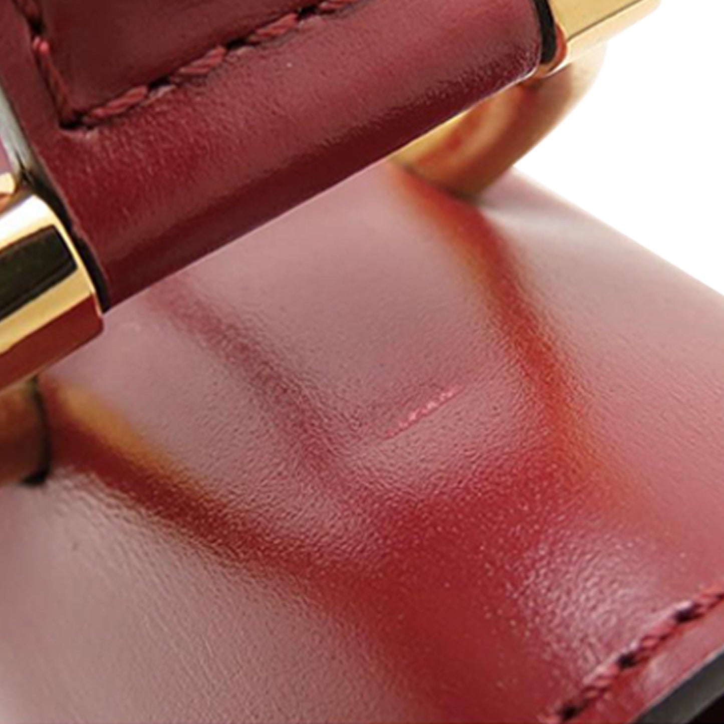 Celine Leather Double Flap Top Handle Bag