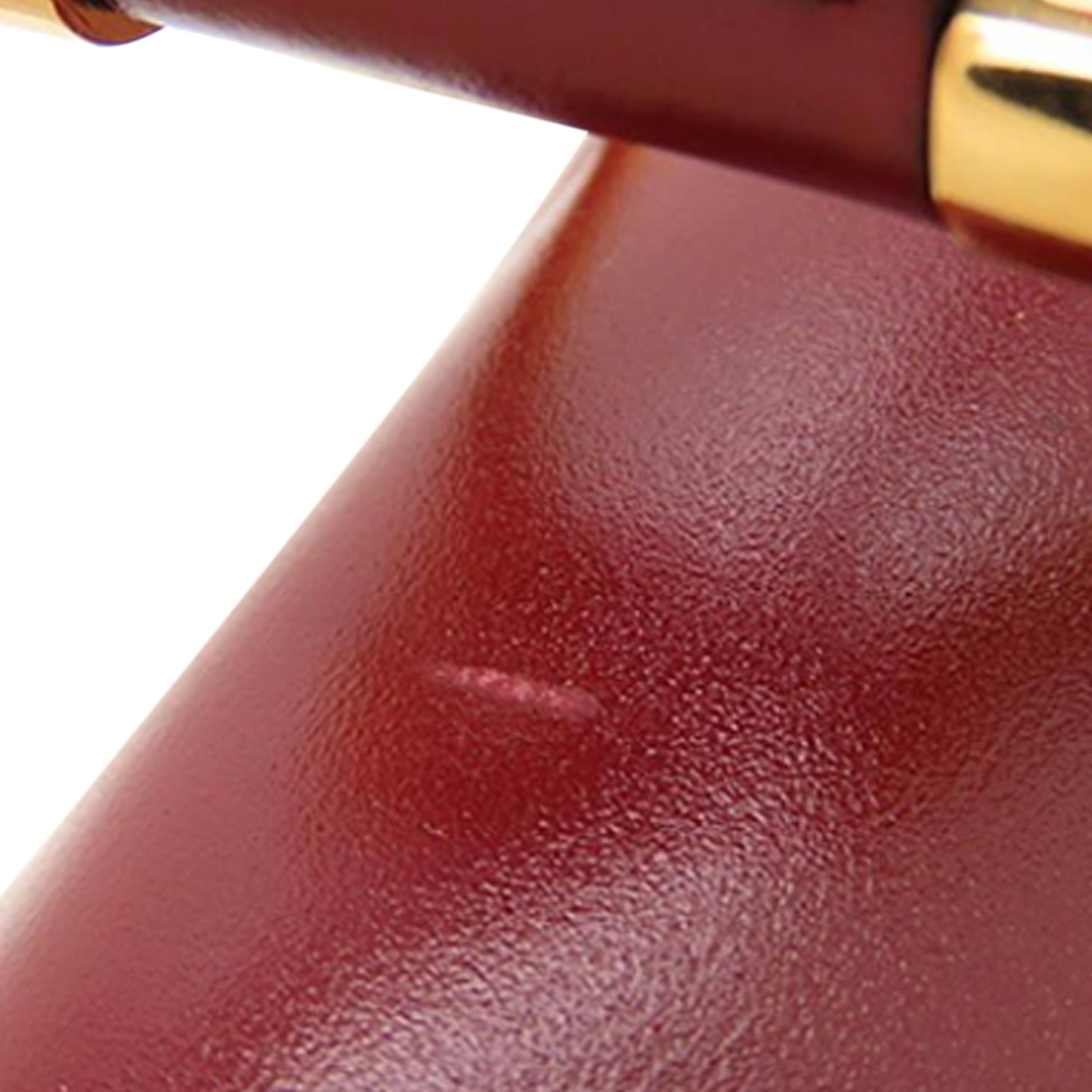 Celine Leather Double Flap Top Handle Bag
