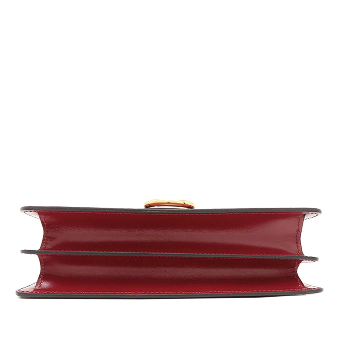 Celine Leather Double Flap Top Handle Bag