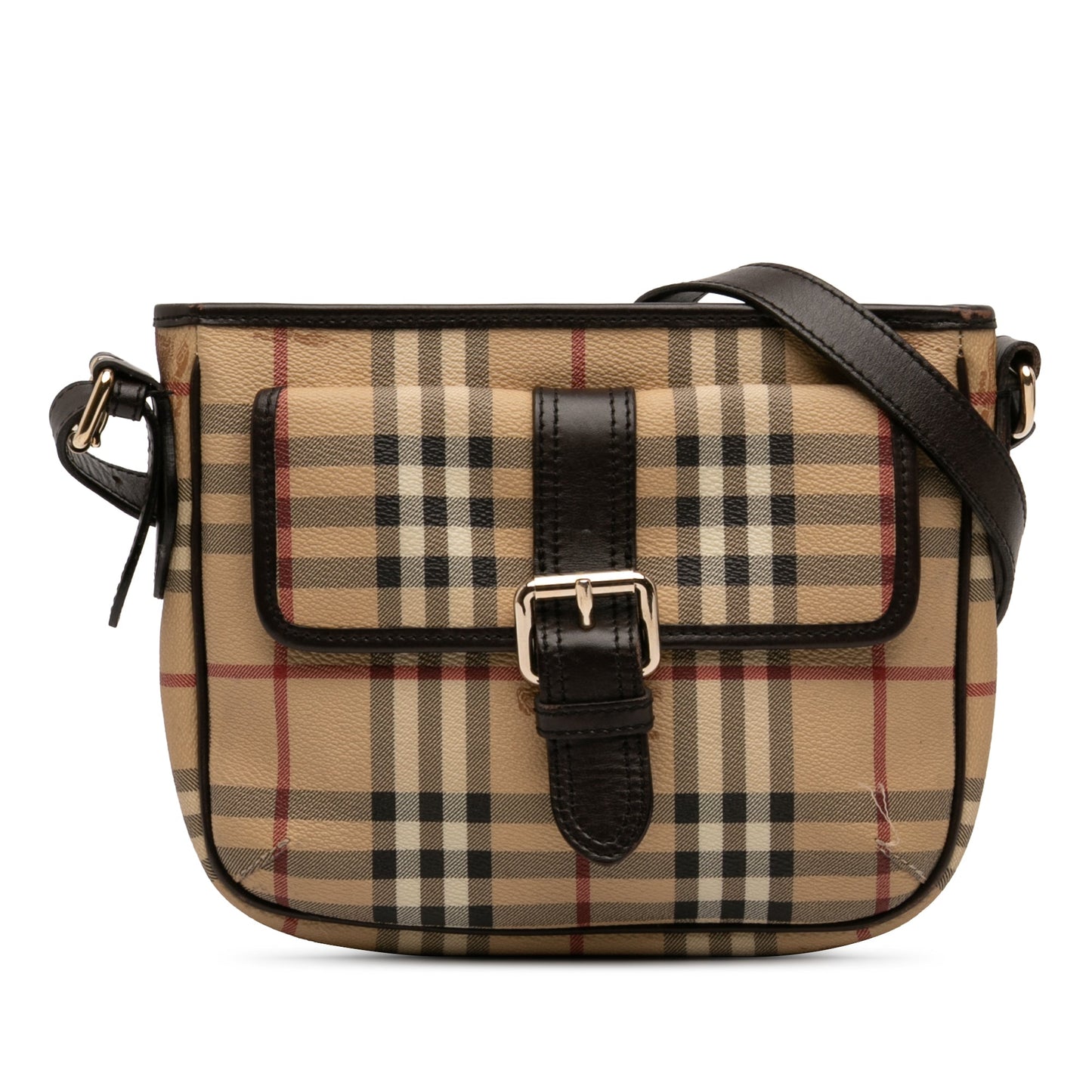 Burberry Haymarket Check Coated Canvas Crossbody