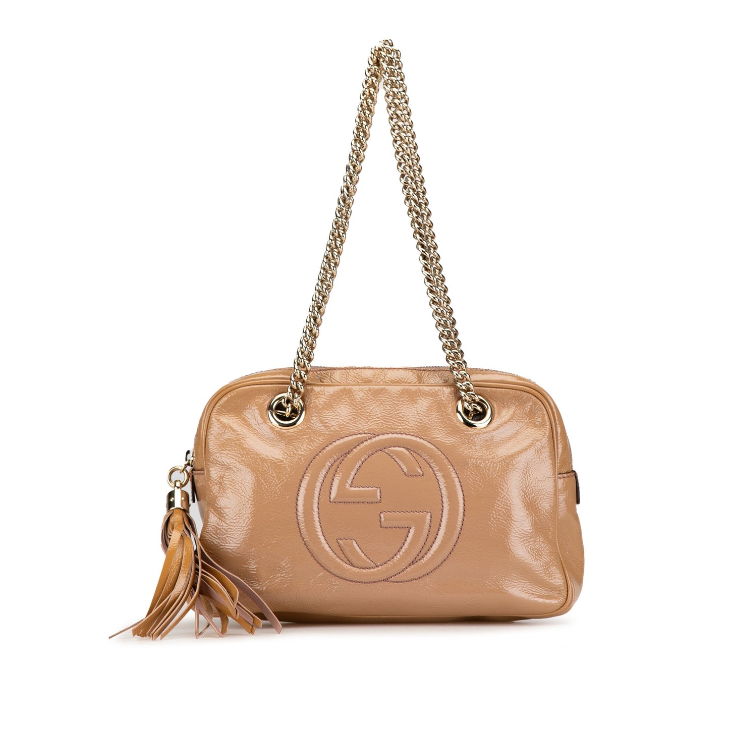 Patent Soho Chain Shoulder Bag