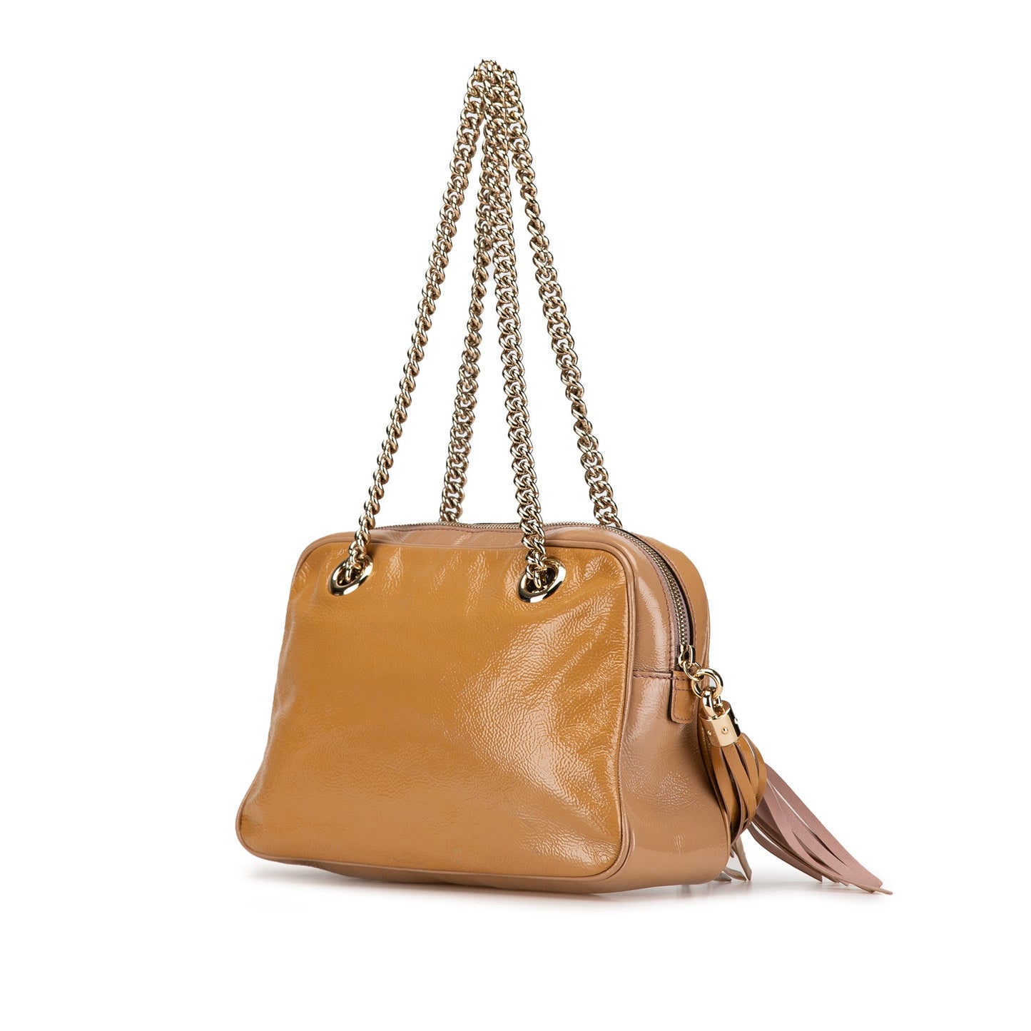 Patent Soho Chain Shoulder Bag