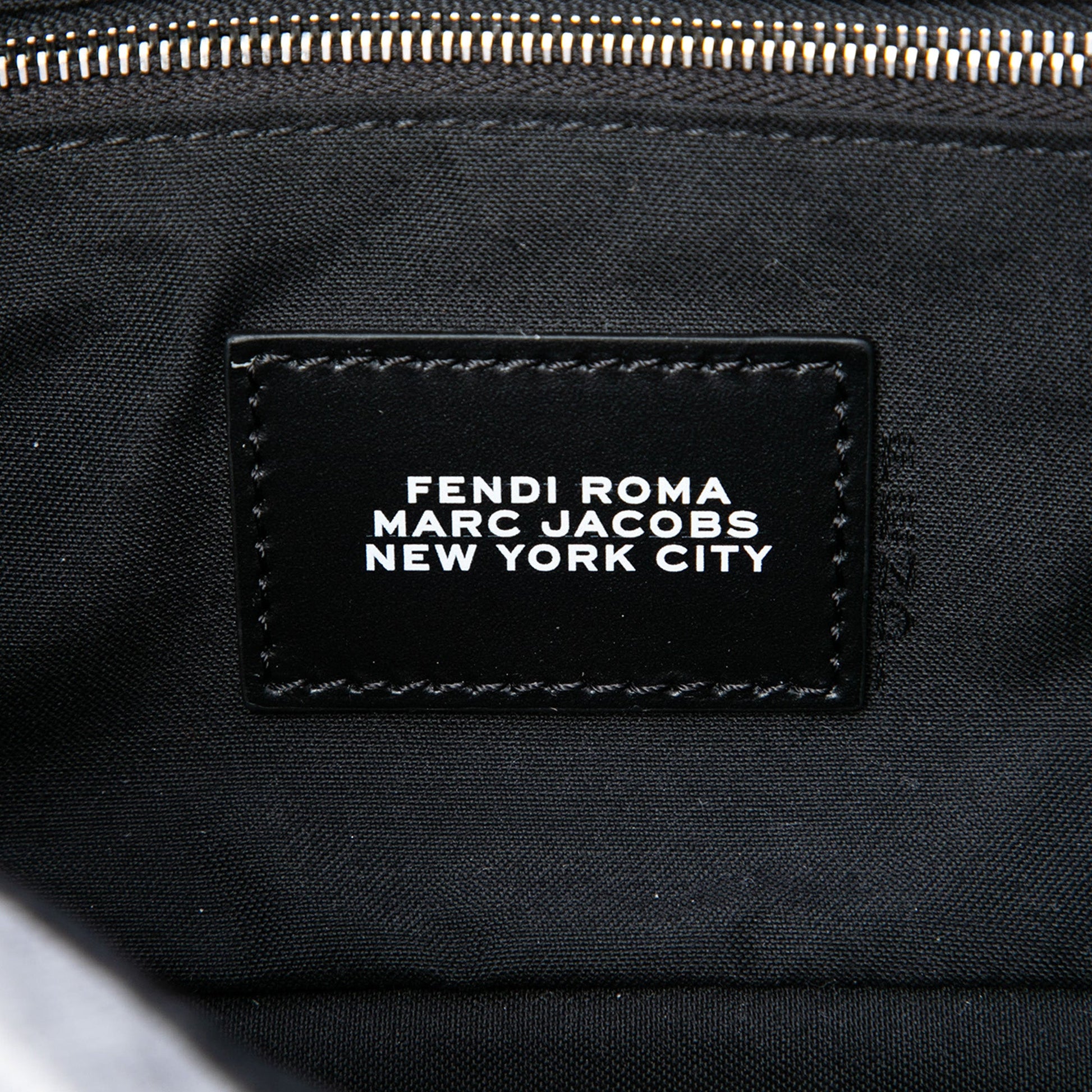 Fendi Marc Jacobs Medium Jersey Logo Baguette Satchel