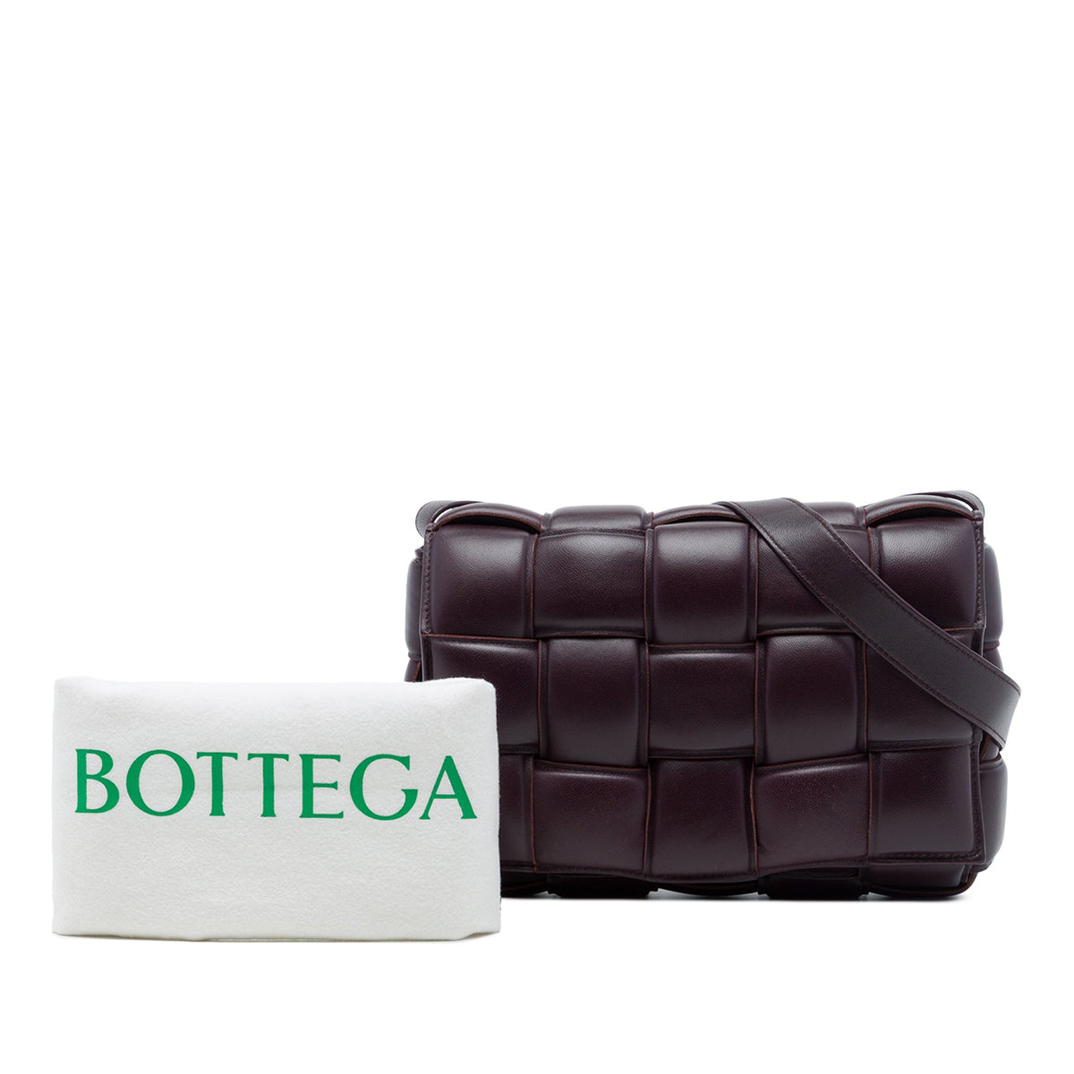 Bottega Veneta Nappa Intrecciato Padded Cassette Crossbody — Red