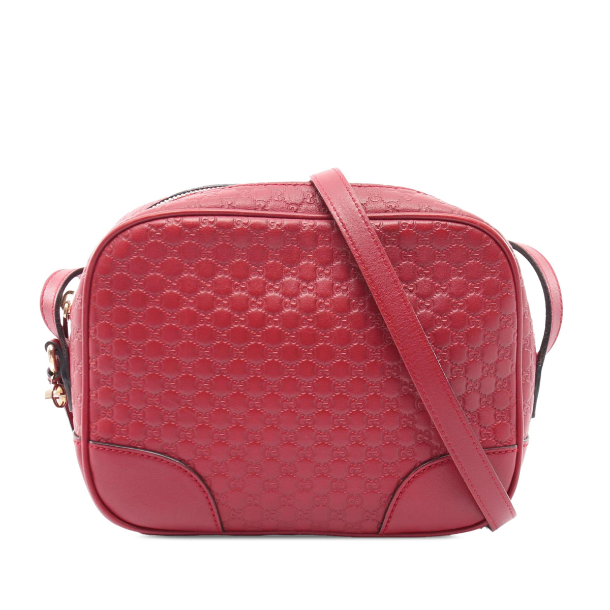 Gucci Microguccissima Bree Crossbody — Red