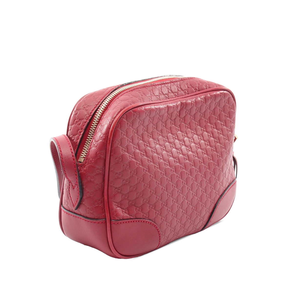 Gucci Microguccissima Bree Crossbody — Red