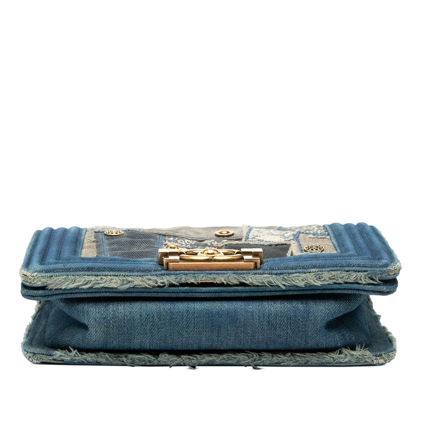 Small Denim Patchwork Boy Flap