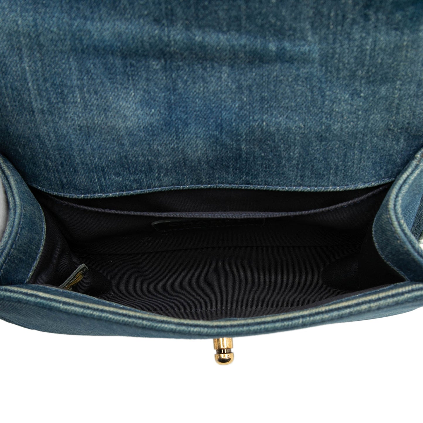 Small Denim Patchwork Boy Flap