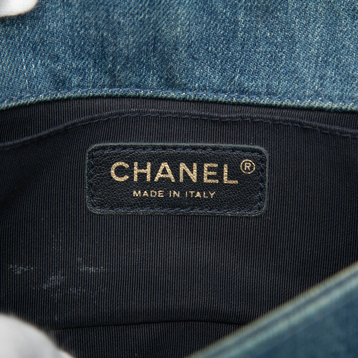 Small Denim Patchwork Boy Flap