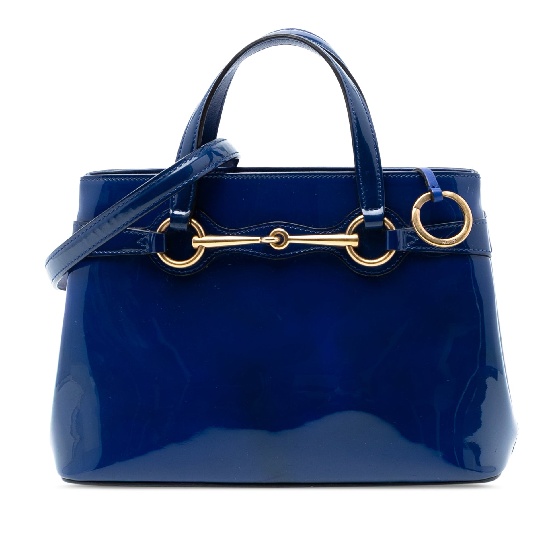 Gucci Patent Bright Bit Satchel