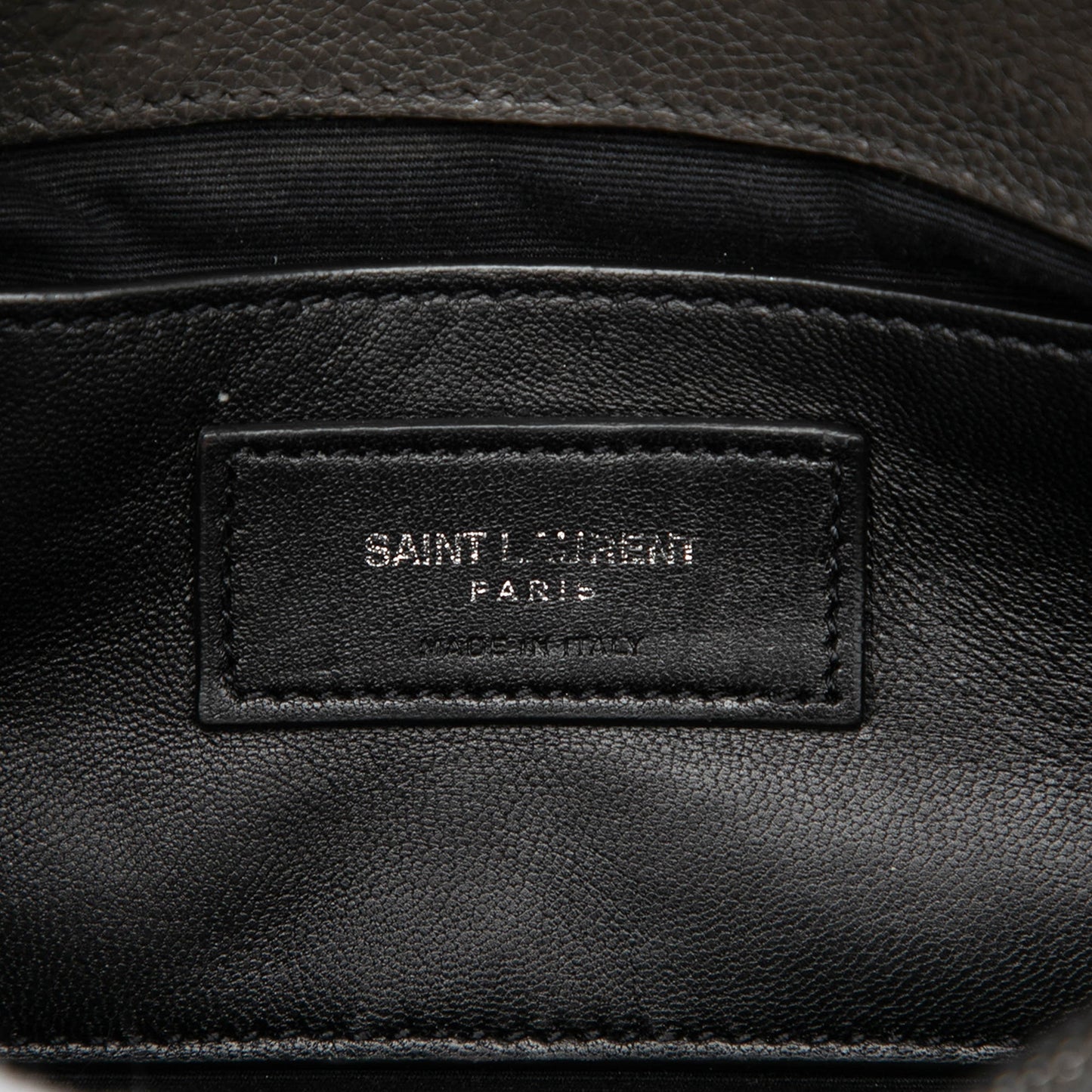 Saint Laurent Medium Chevron Sheepskin Monogram College Satchel