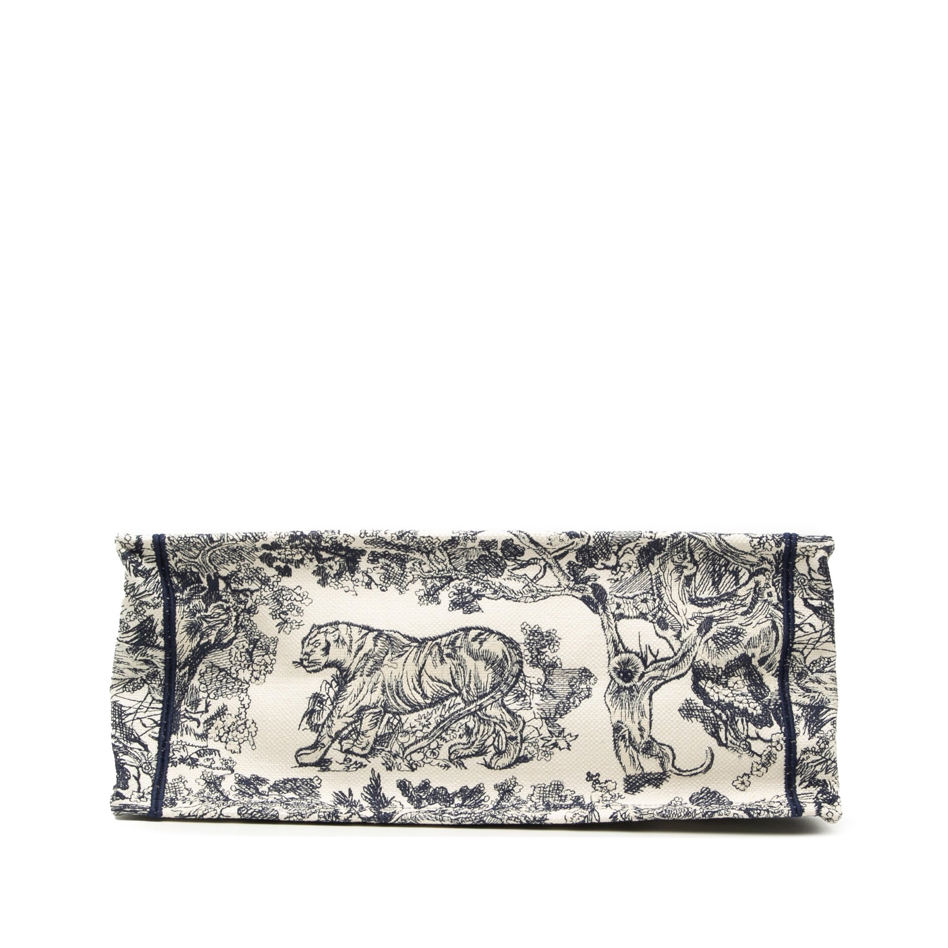 Dior Large Canvas Embroidered Dioriviera Toile De Jouy Book Tote