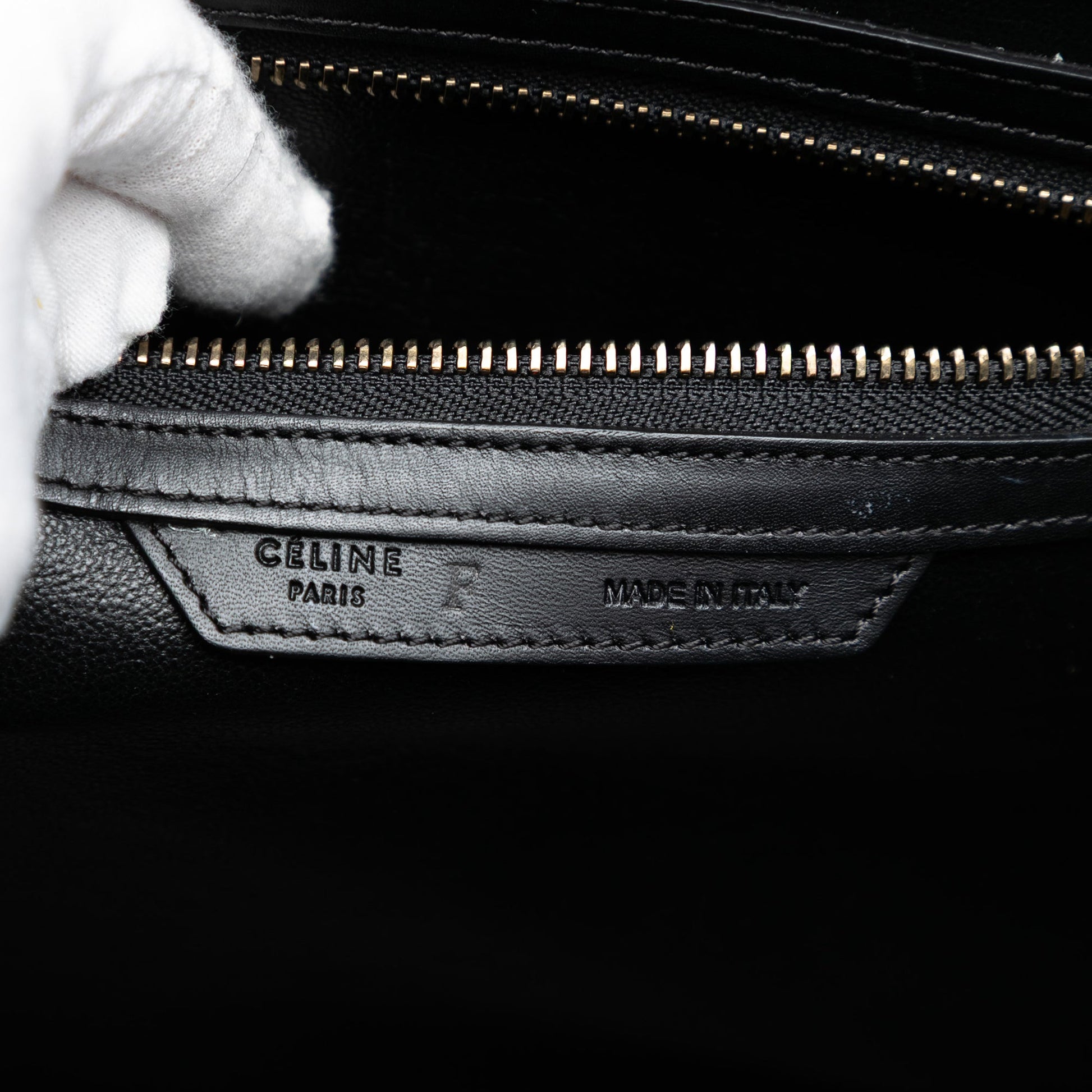 Celine Mini Tricolor Canvas and Leather Luggage Tote
