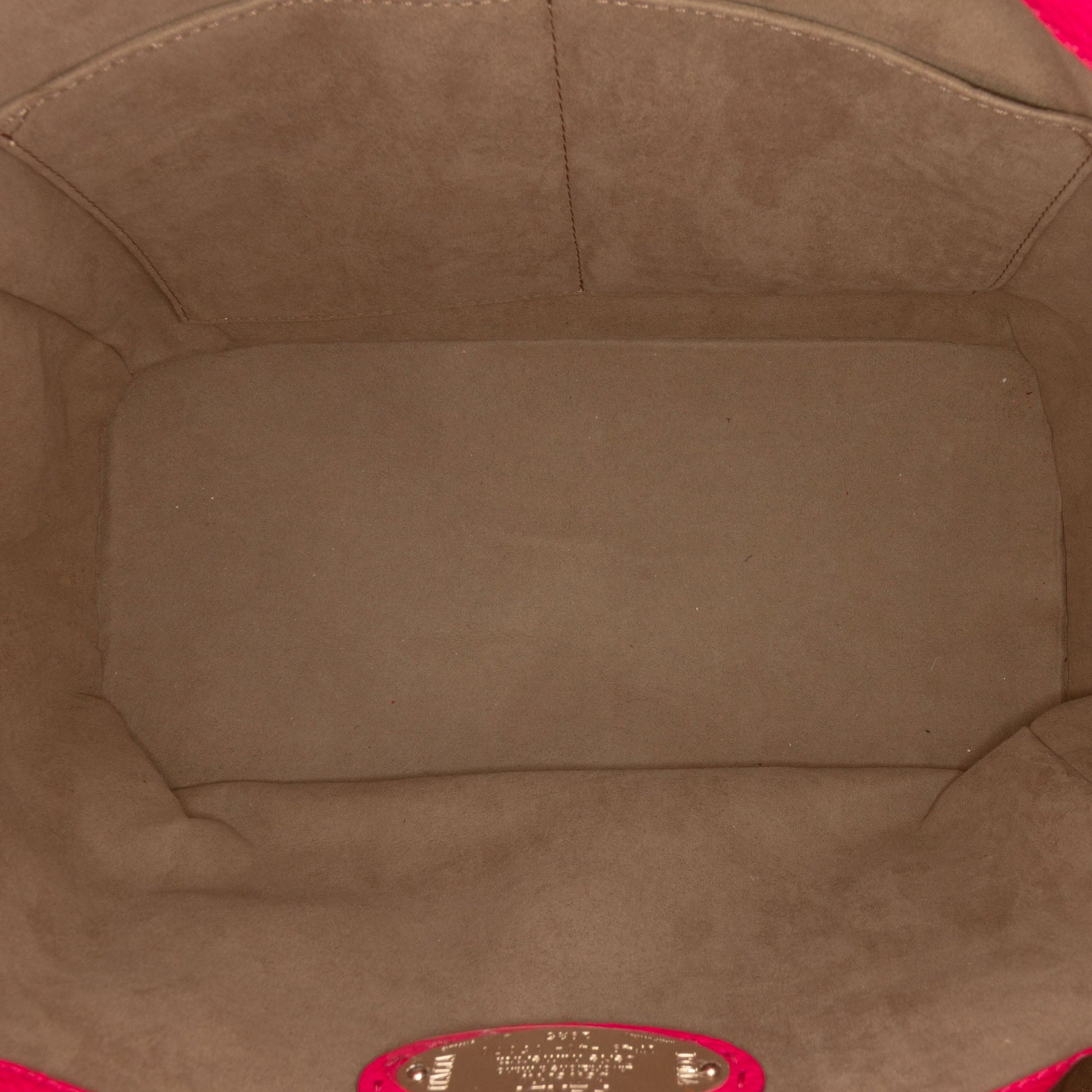 Fendi Leather and Shearling Selleria Anna Satchel