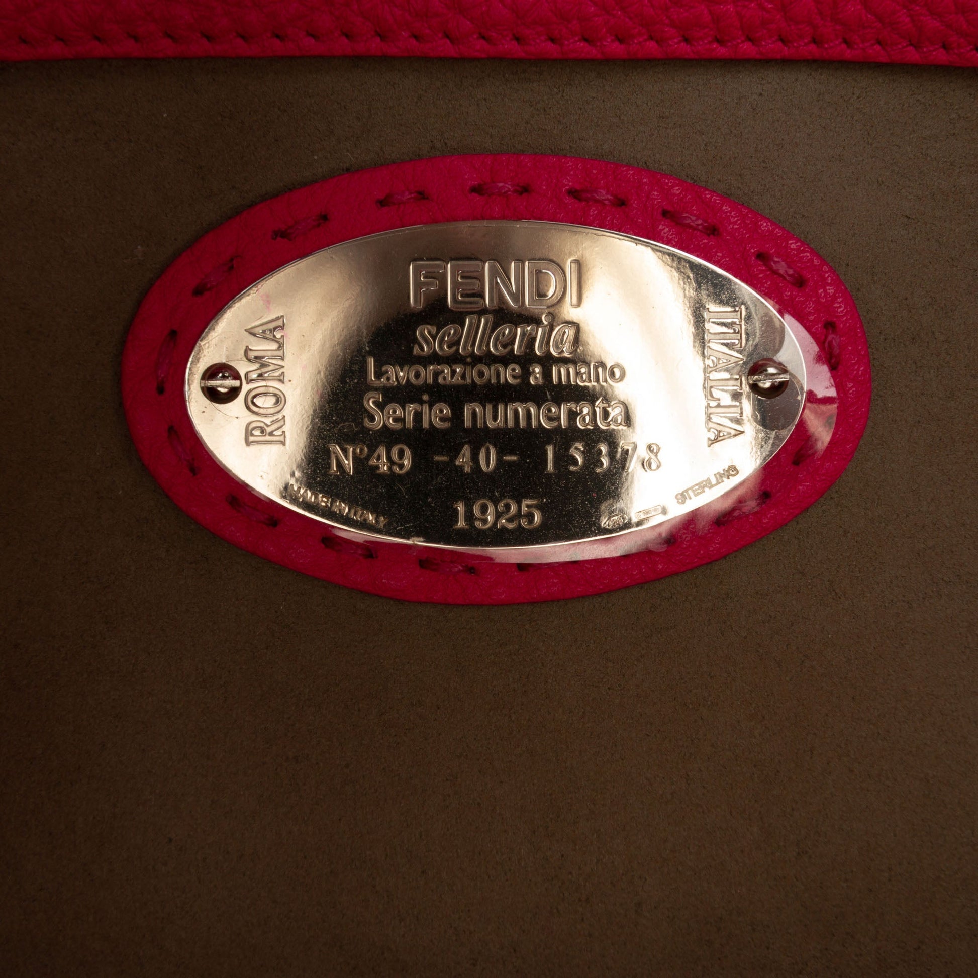 Fendi Leather and Shearling Selleria Anna Satchel