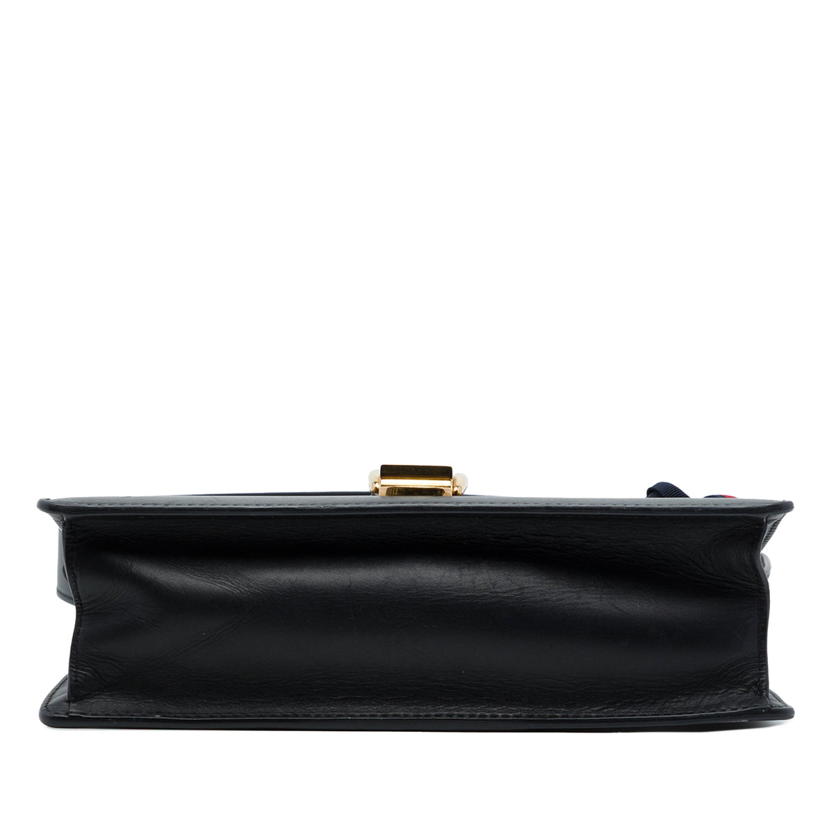 Gucci Small Calfskin Web Sylvie Satchel