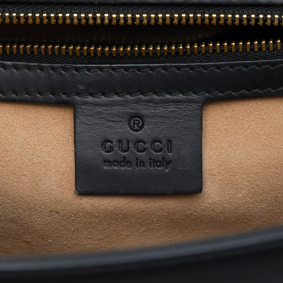 Gucci Small Calfskin Web Sylvie Satchel