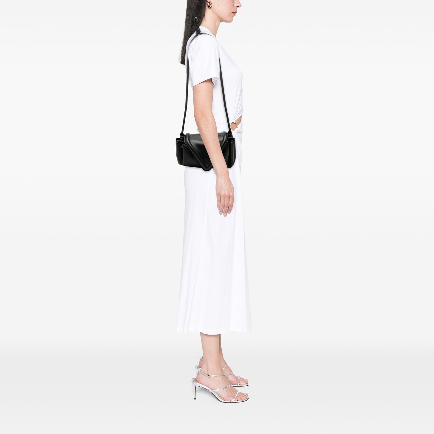 Bottega Veneta Small Lambskin Beak Crossbody
