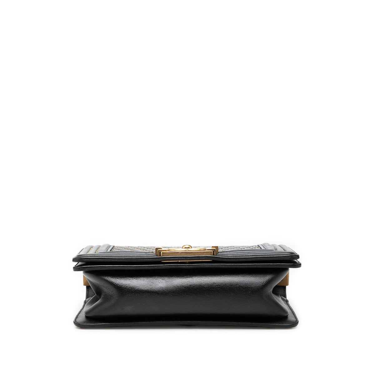 Chanel Small Chevron Lambskin Stitched Boy Flap