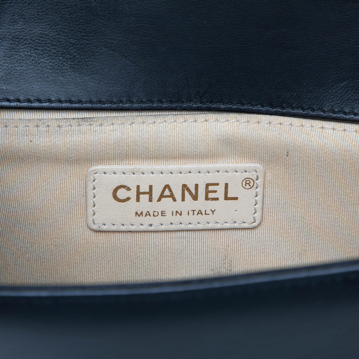 Chanel Small Chevron Lambskin Stitched Boy Flap
