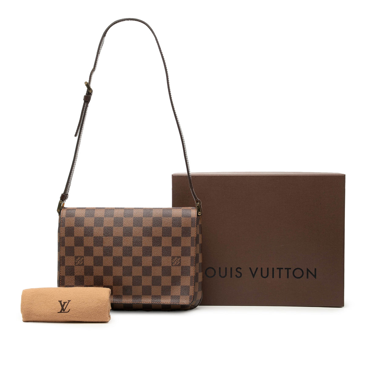 Louis Vuitton Damier Ebene Musette Tango Short Strap