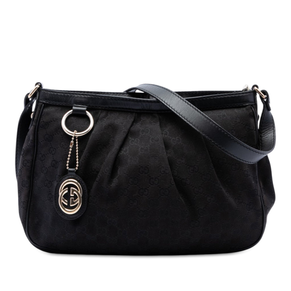 Gucci GG Canvas Sukey Crossbody — Black